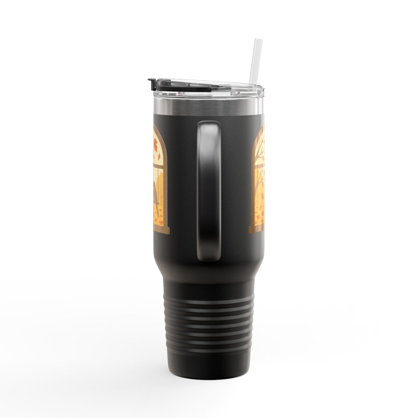 Bird In The Window Autumn Themed Travel Mug
