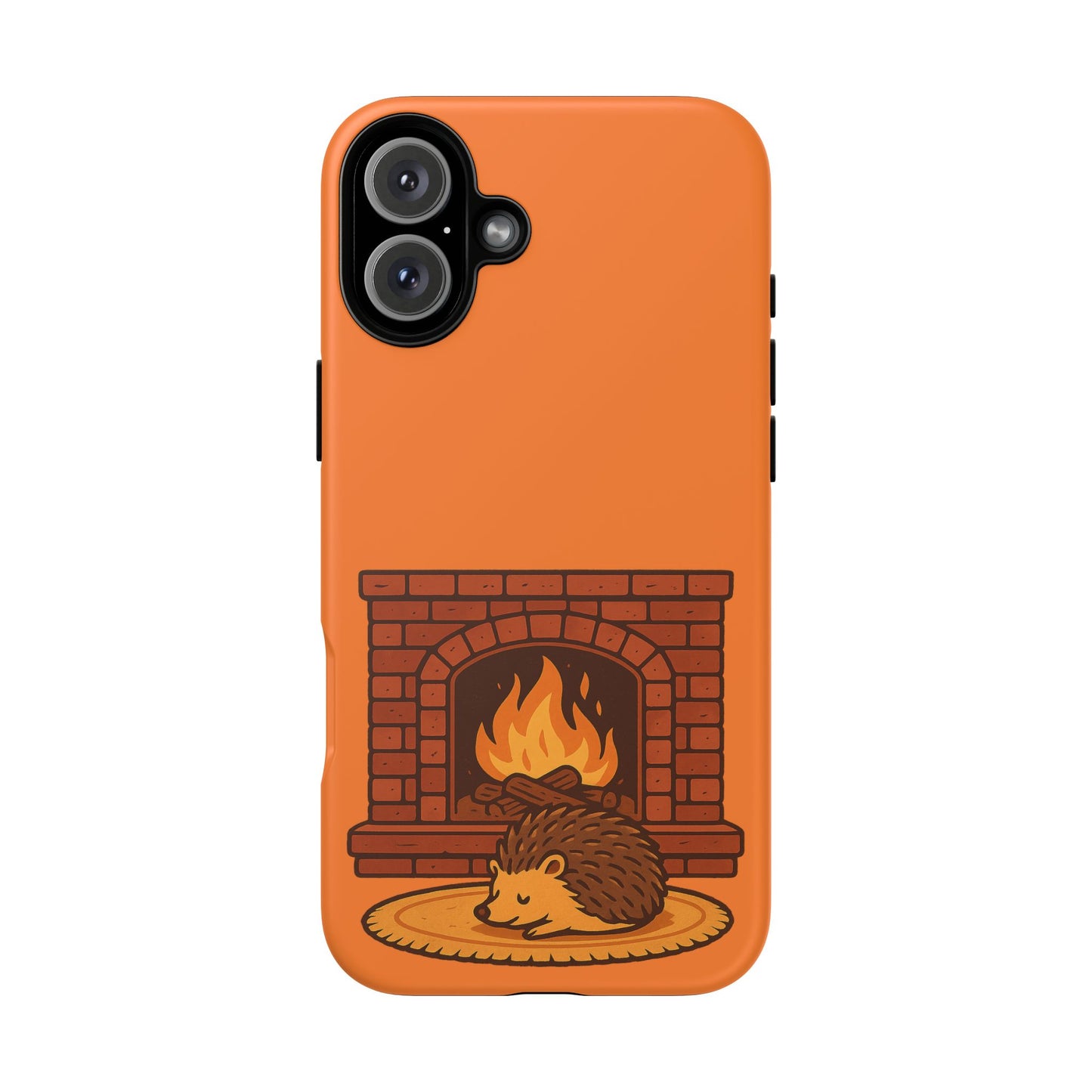 Fireside Spines Cozy Autumn Hedgehog Phone Case