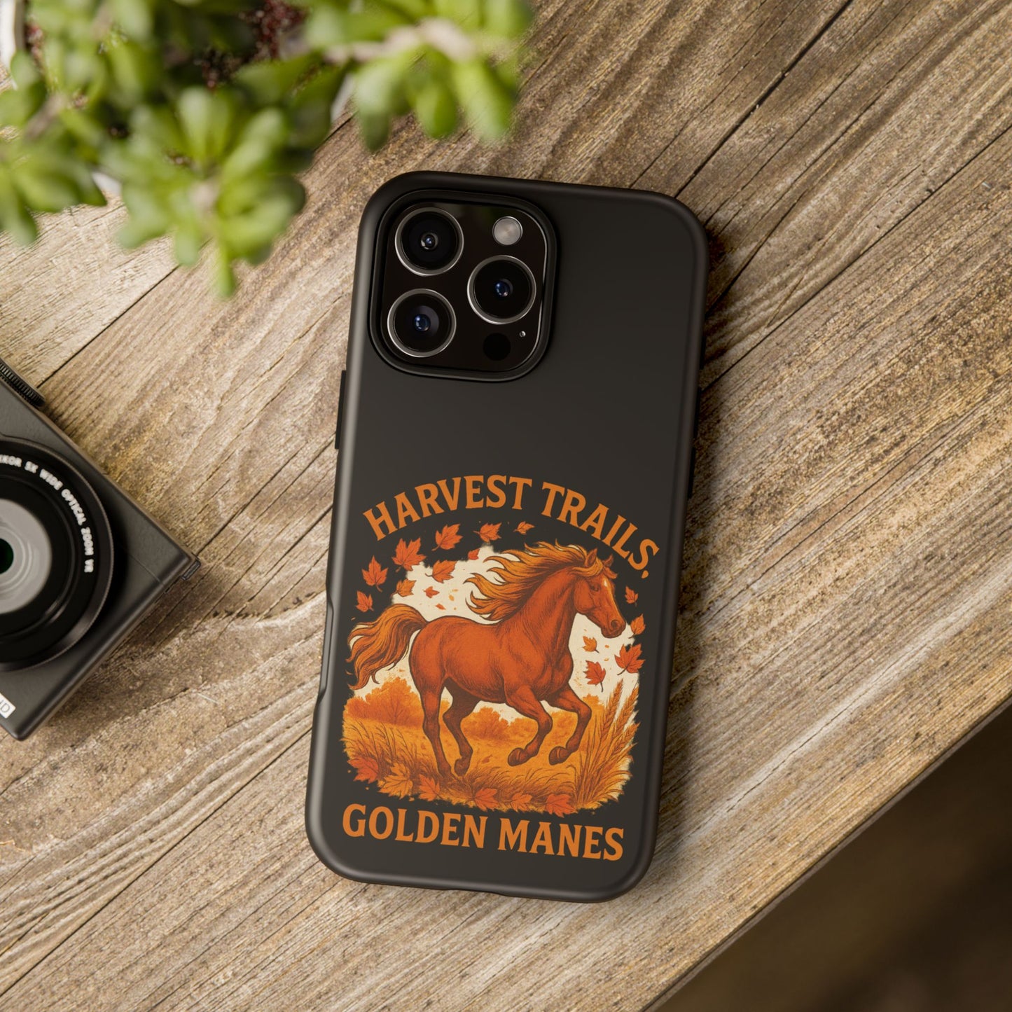Harvest Trails Golden Manes Autumn Themed Phone Case