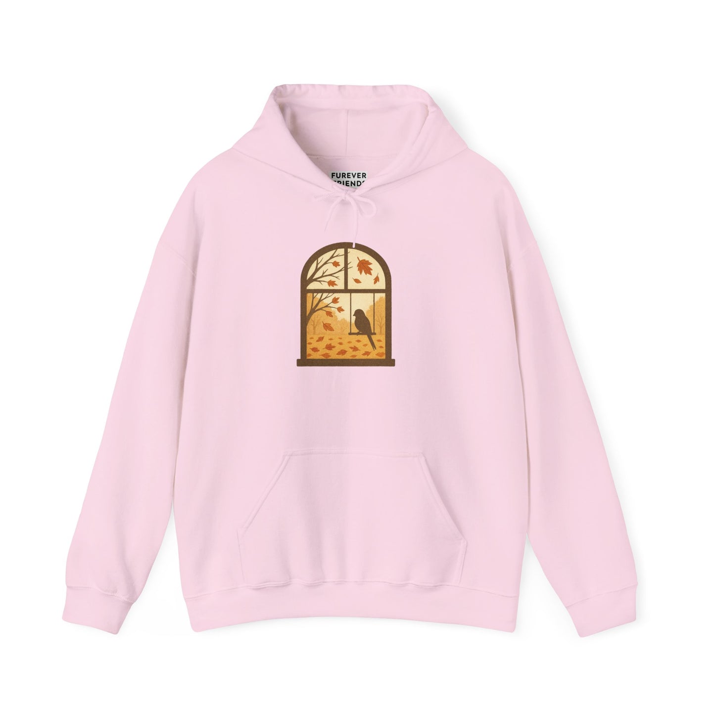 Bird In The Window Autumn Themed Hoodie