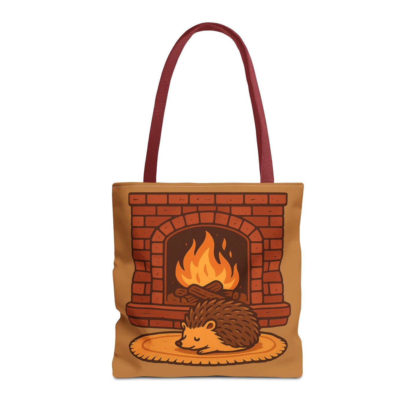 Fireside Spines Cozy Autumn Tote Bag