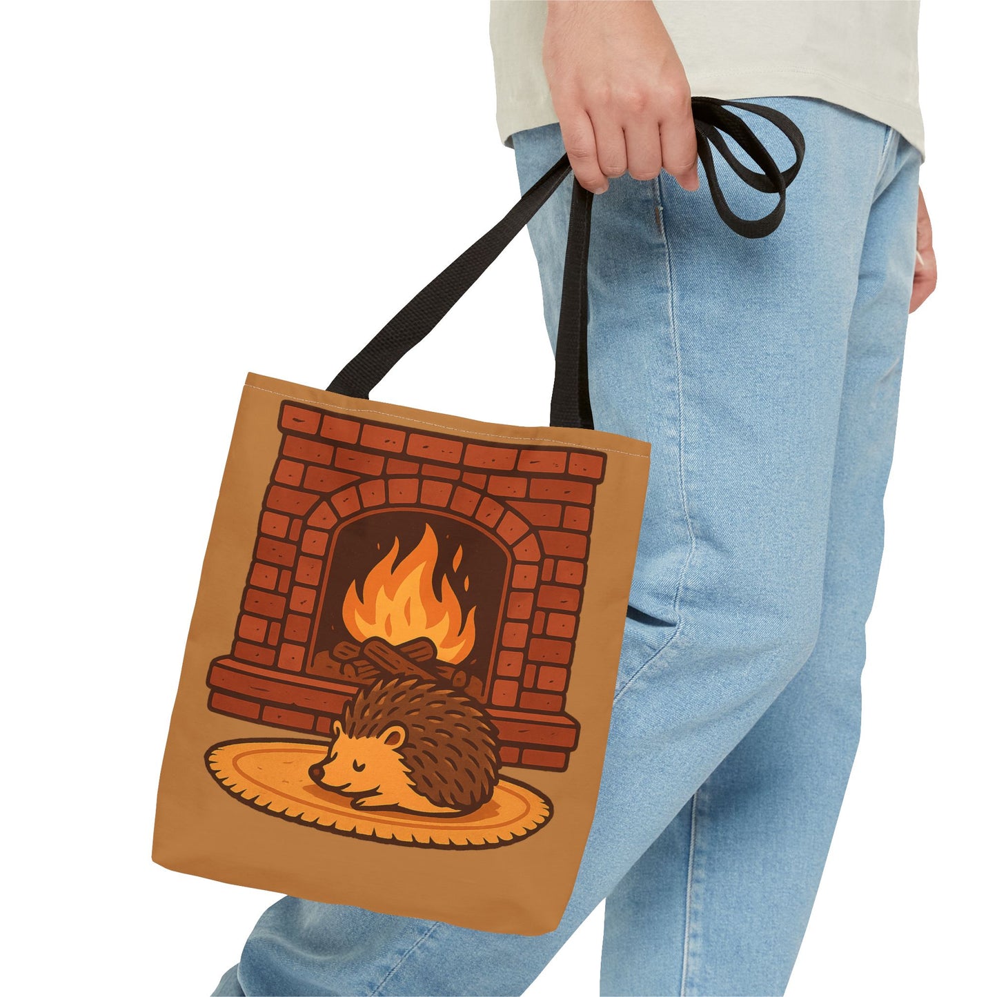 Fireside Spines Cozy Autumn Tote Bag