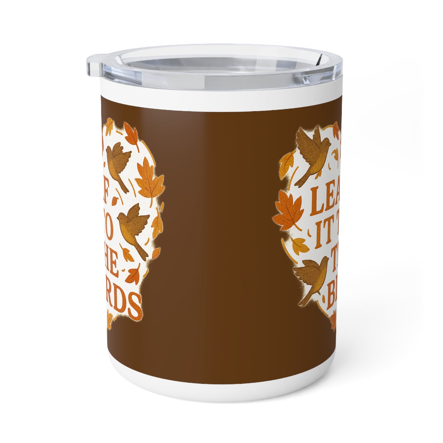leaf It To The Birds Autumn Themed Insulated Coffee Mug