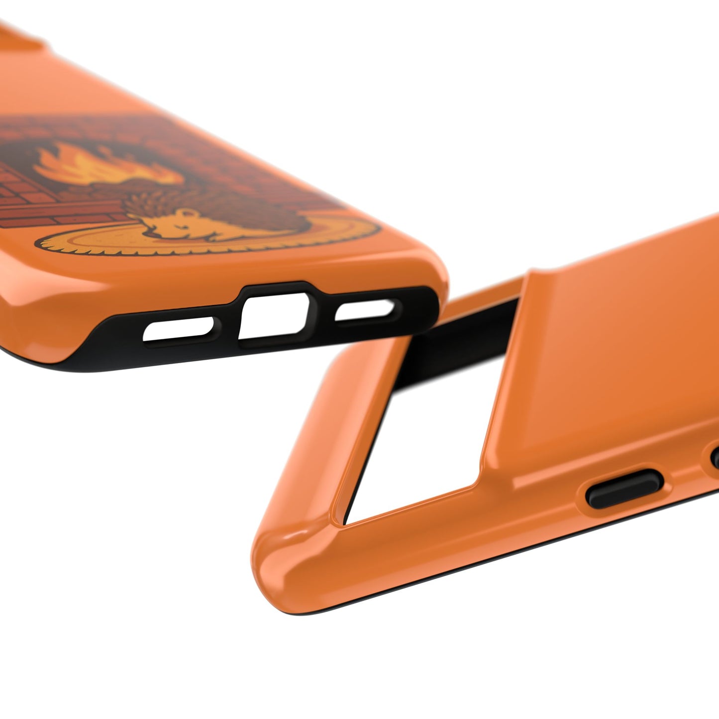 Fireside Spines Cozy Autumn Hedgehog Phone Case