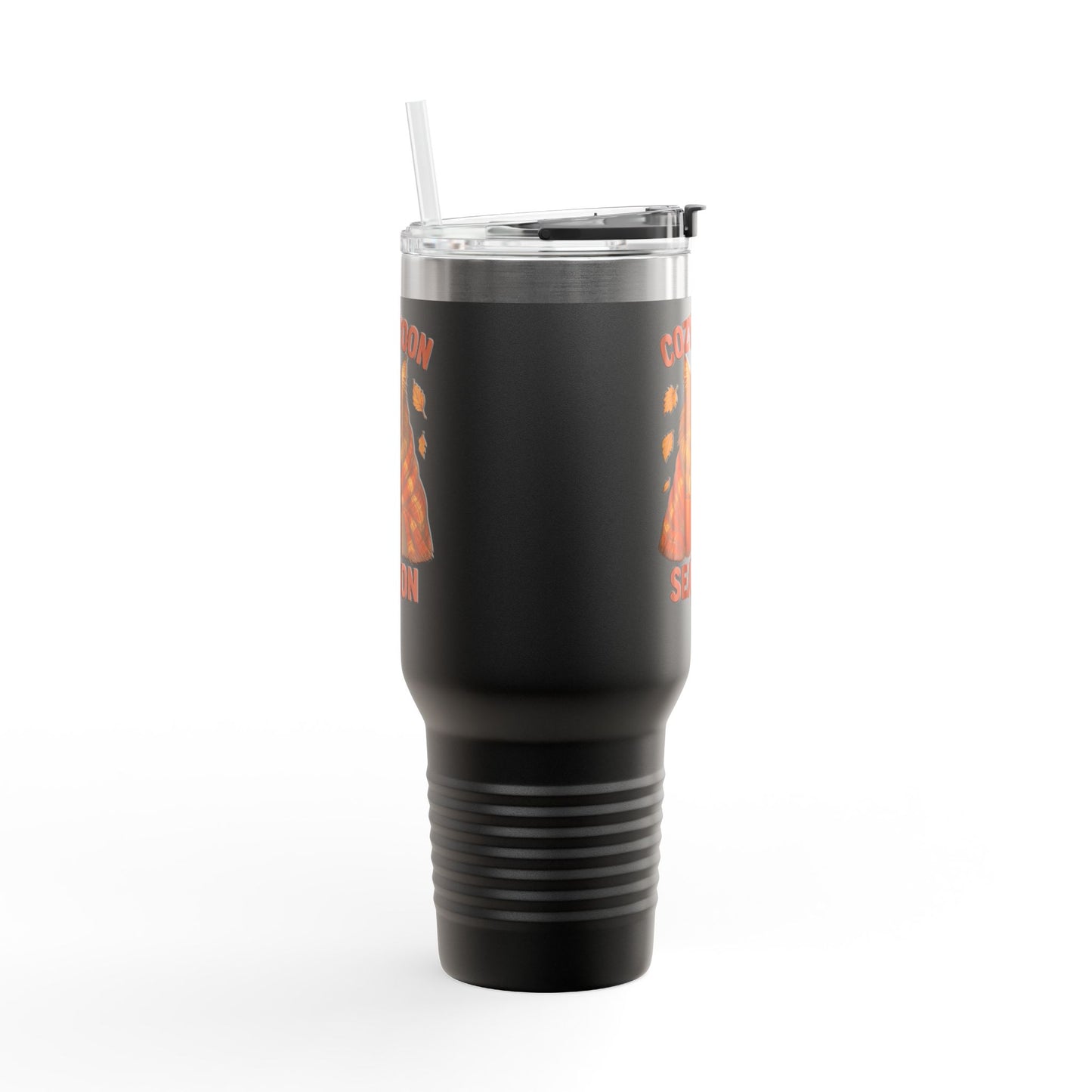 Cozy Coon Season Cat Travel Mug