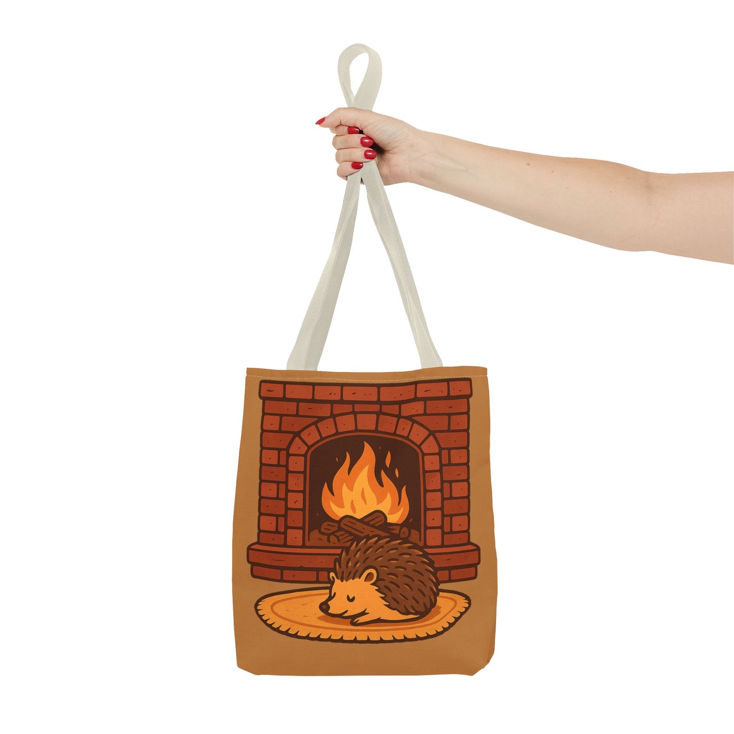 Fireside Spines Cozy Autumn Tote Bag