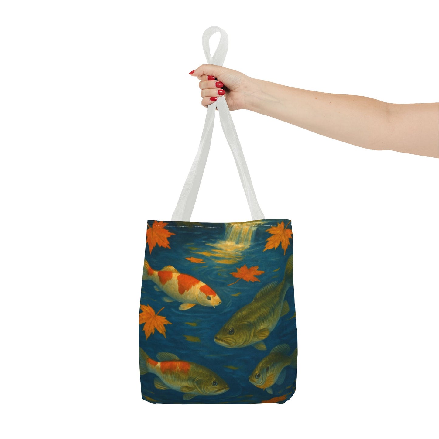 Fall Fish Print Tote Bag