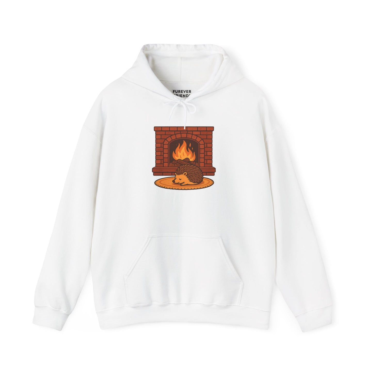 Fireside Spines Cozy Autumn Hoodie