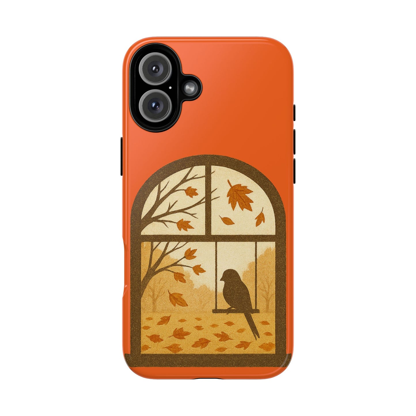 Bird In The Window Autumn Themed Phone Case