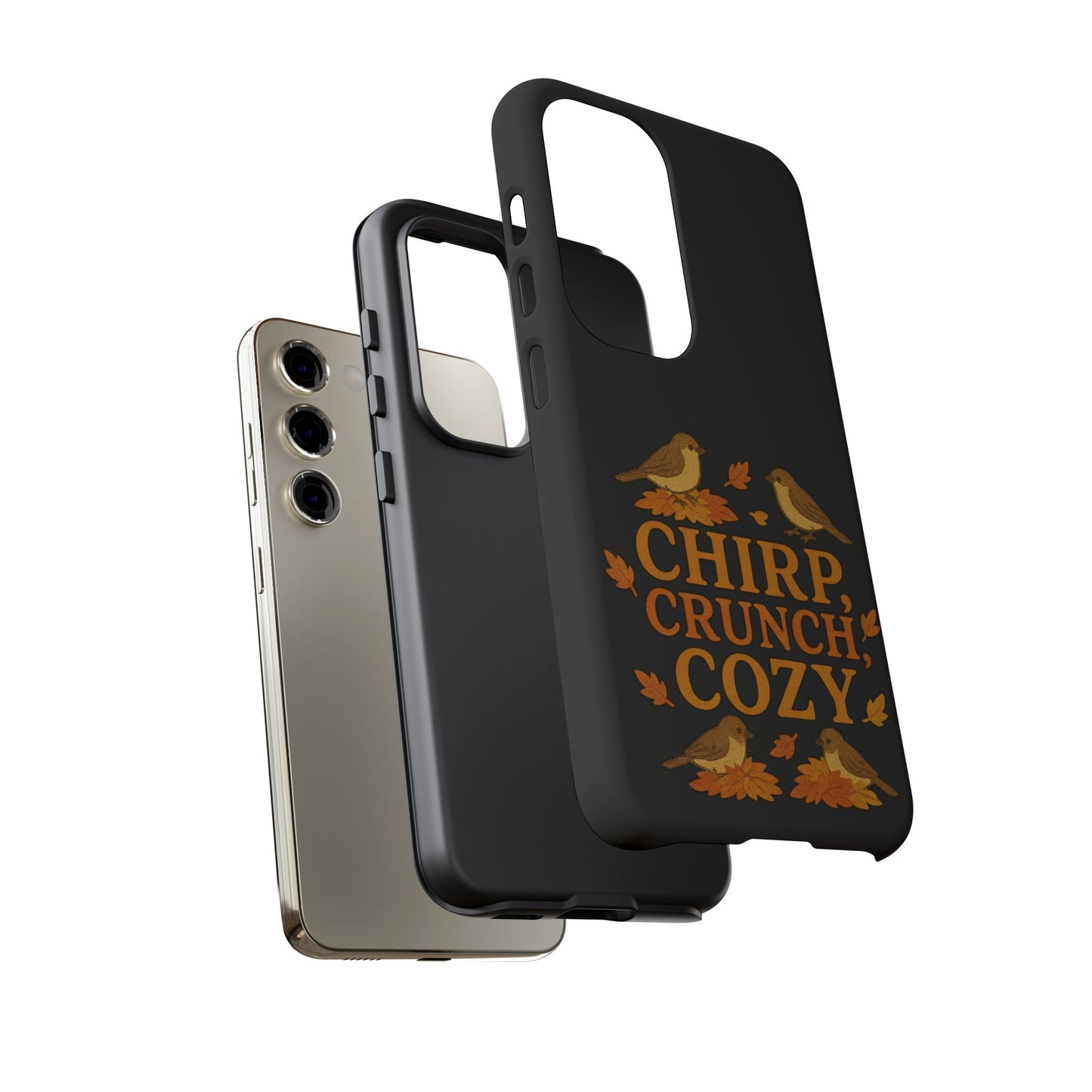 Chirp Crunch Cozy Autumn Themed Phone Case