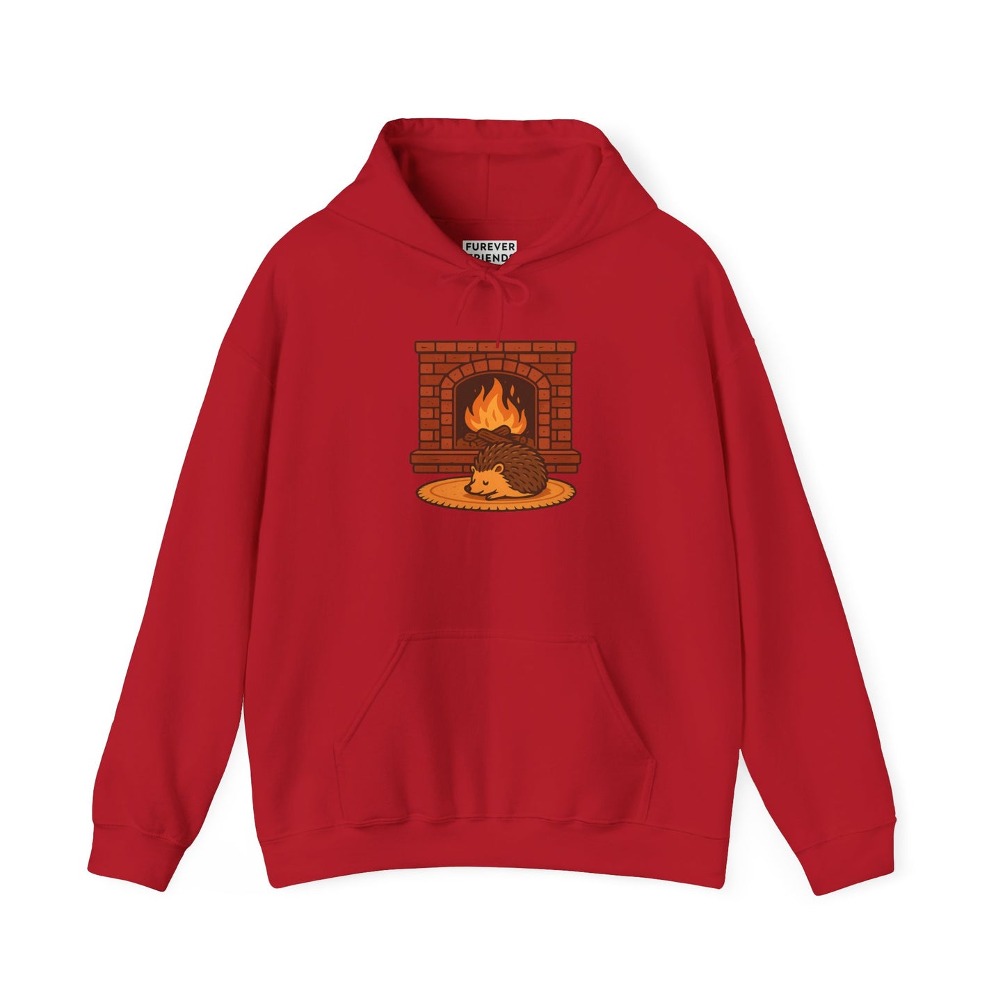 Fireside Spines Cozy Autumn Hoodie