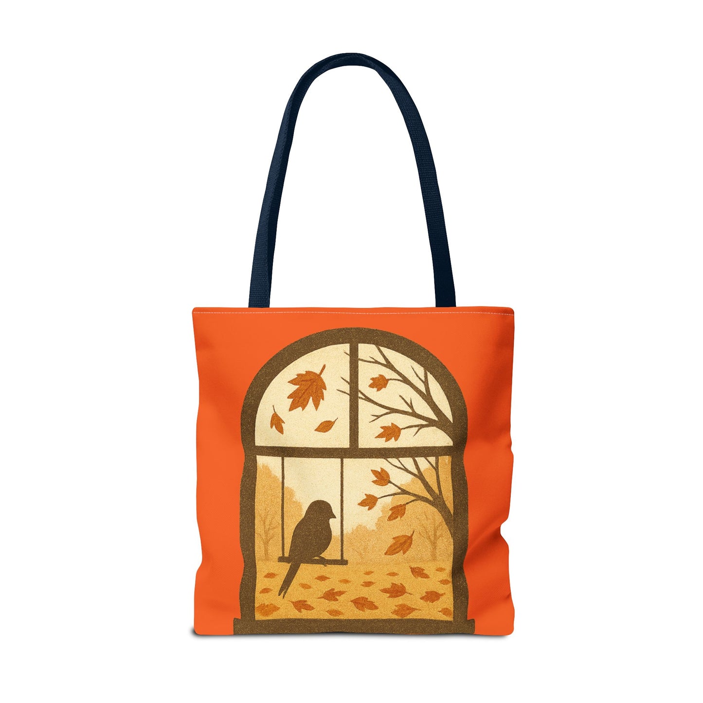 Bird In The Window Autumn Themed Tote Bag