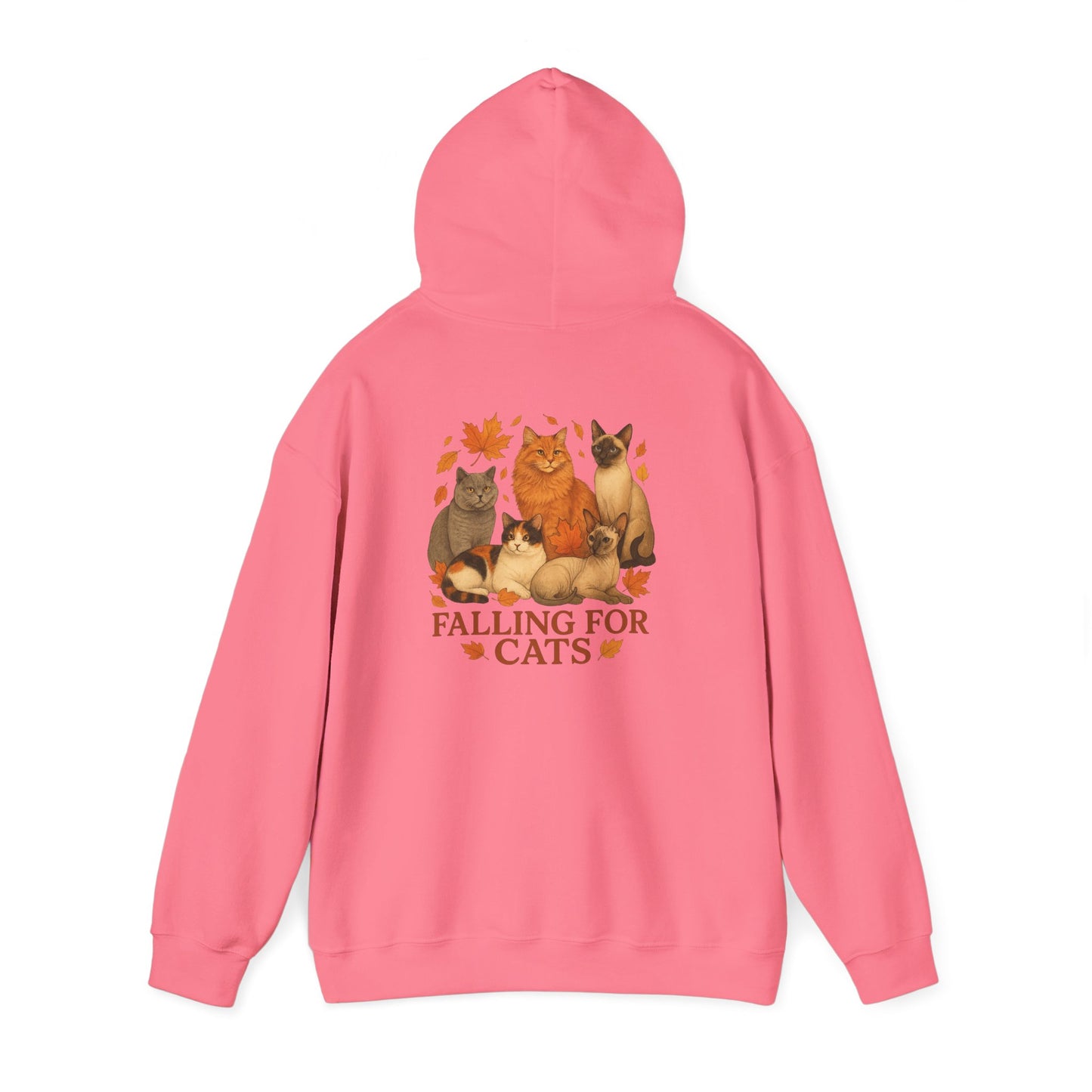 Falling For Cats Hooded Sweatshirt