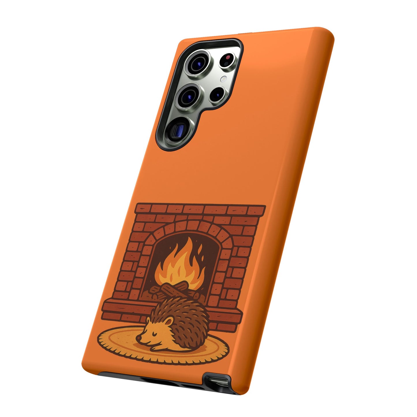 Fireside Spines Cozy Autumn Hedgehog Phone Case