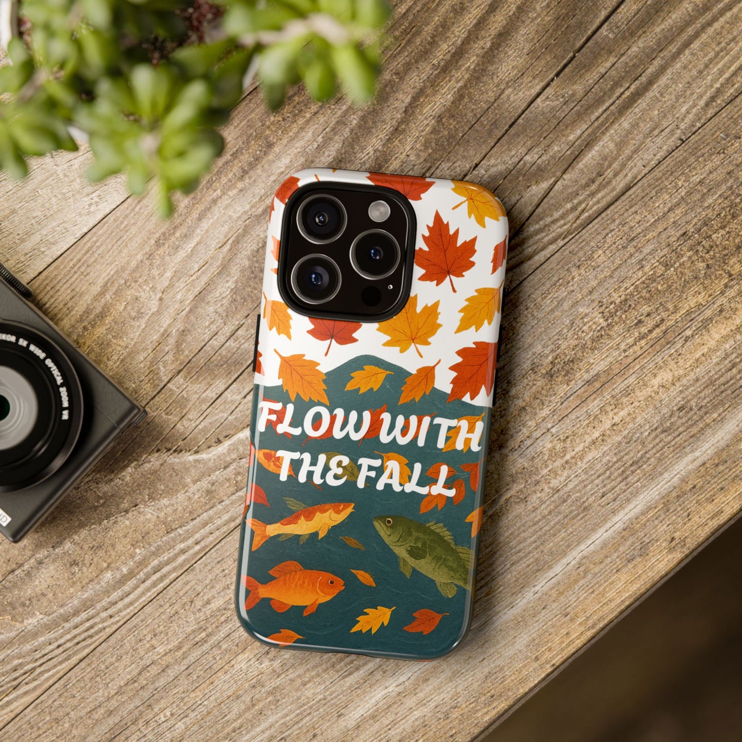 Flow With The Fall Fish Phone Case