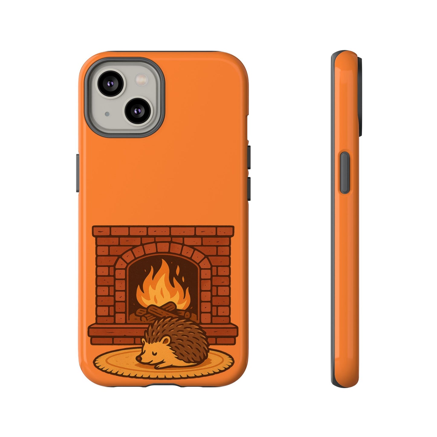 Fireside Spines Cozy Autumn Hedgehog Phone Case