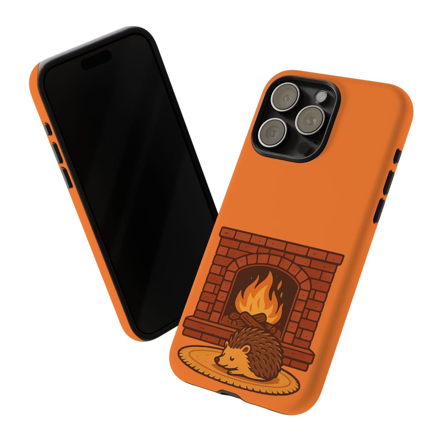 Fireside Spines Cozy Autumn Hedgehog Phone Case