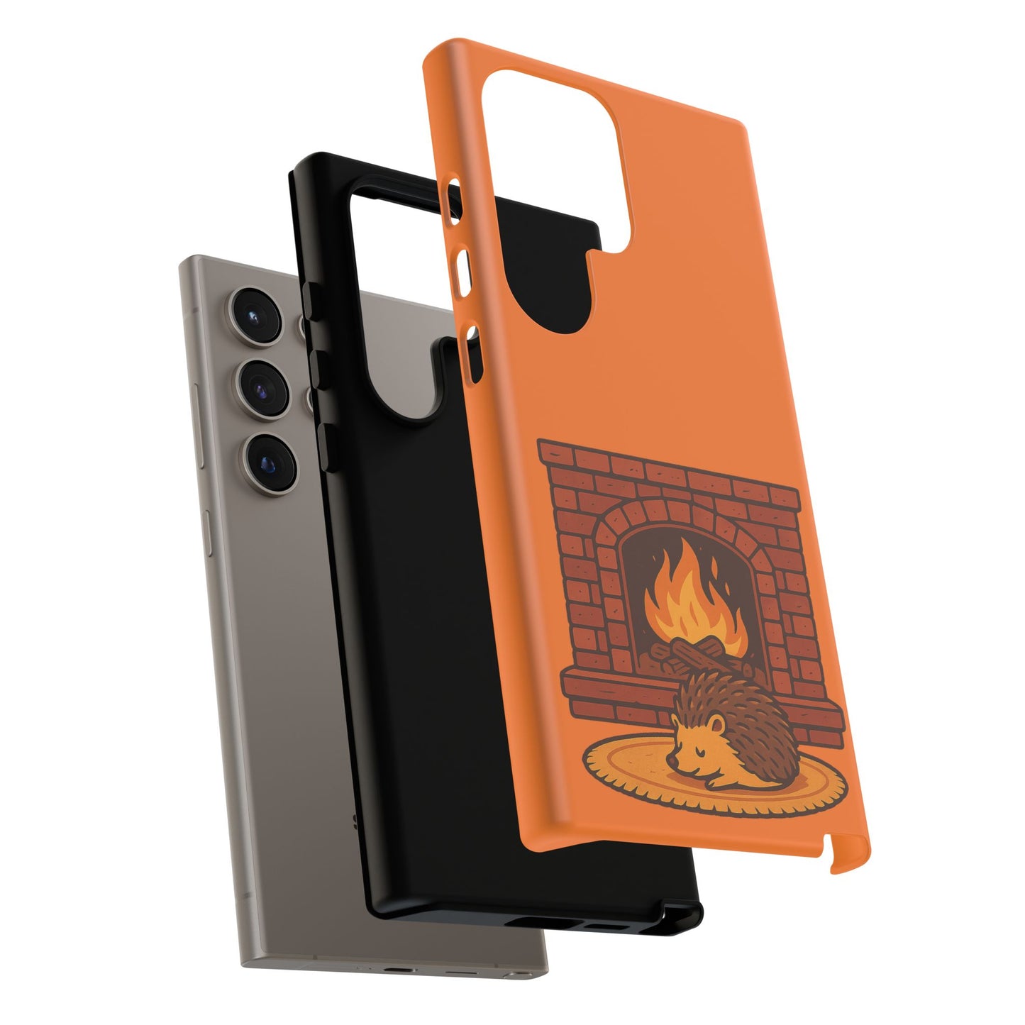 Fireside Spines Cozy Autumn Hedgehog Phone Case