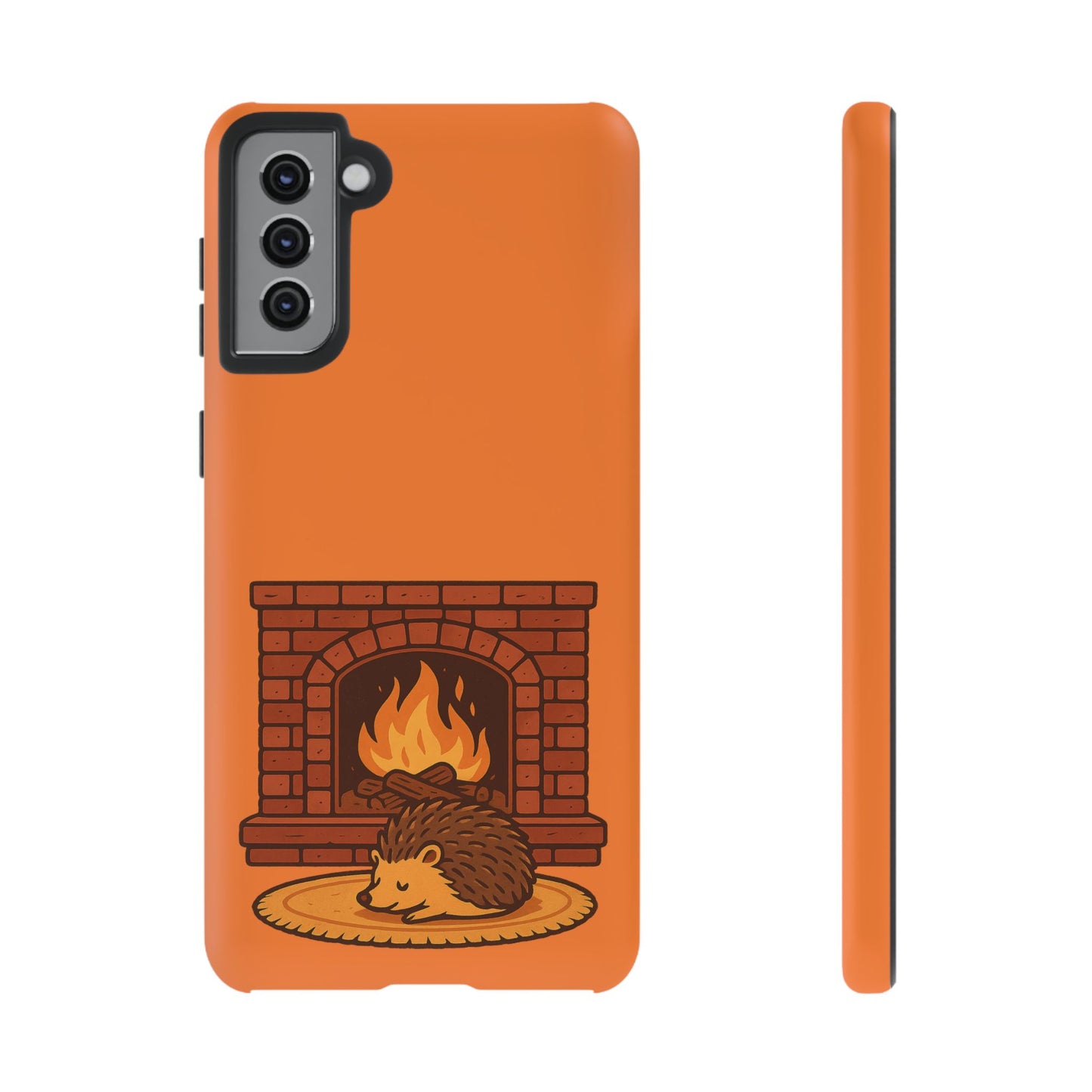 Fireside Spines Cozy Autumn Hedgehog Phone Case