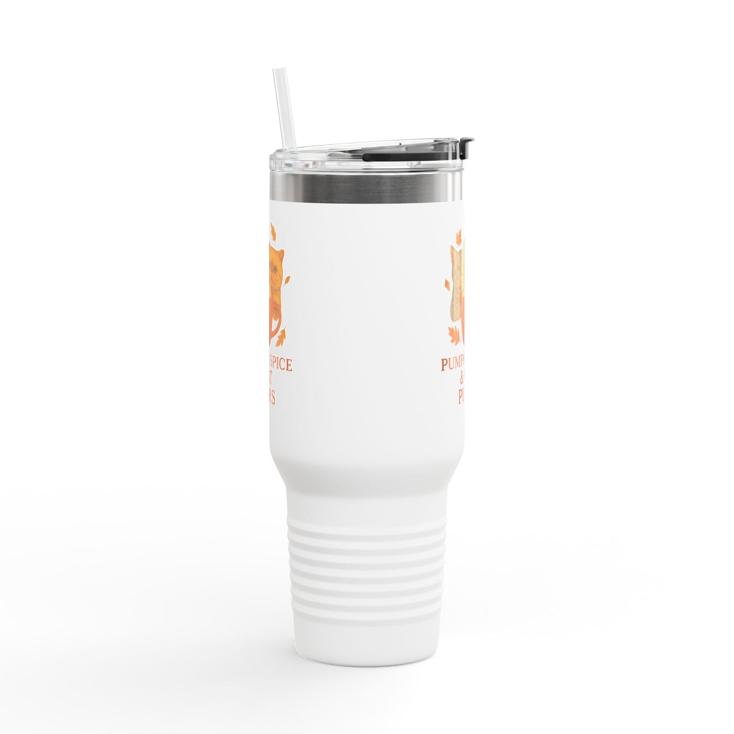 Pumpkin Spice and Cat Purrs Travel Mug