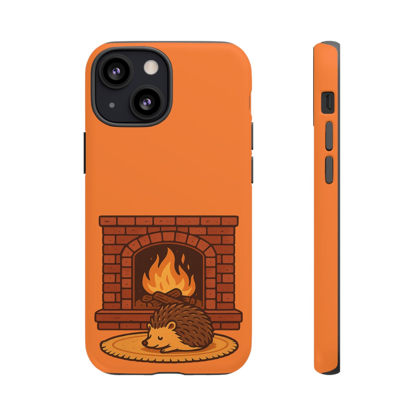 Fireside Spines Cozy Autumn Hedgehog Phone Case