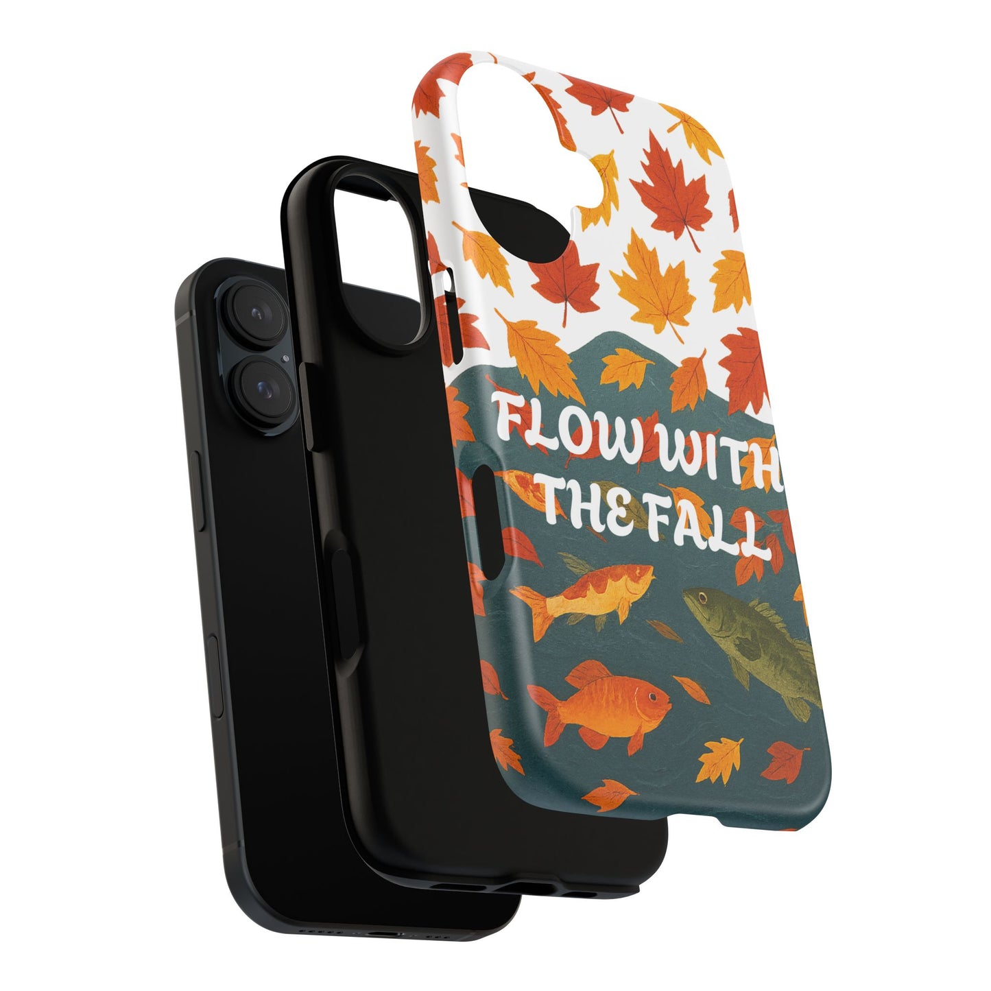 Flow With The Fall Fish Phone Case