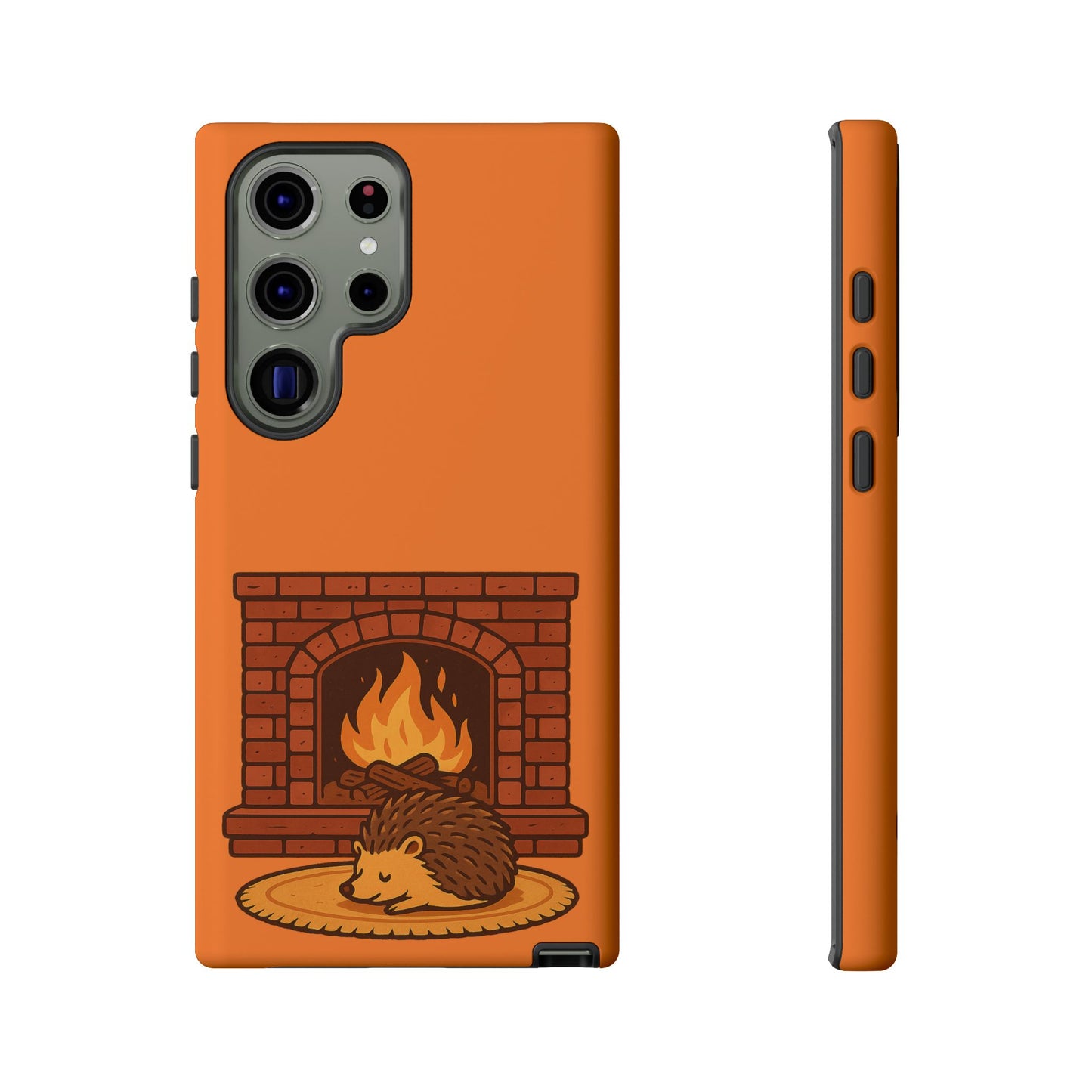 Fireside Spines Cozy Autumn Hedgehog Phone Case