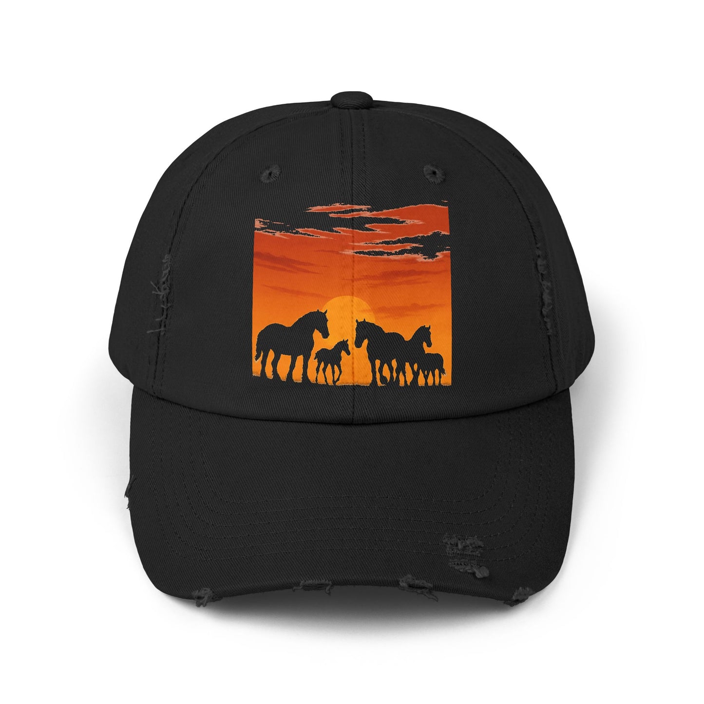 Horses on the Horizon Distressed Hat