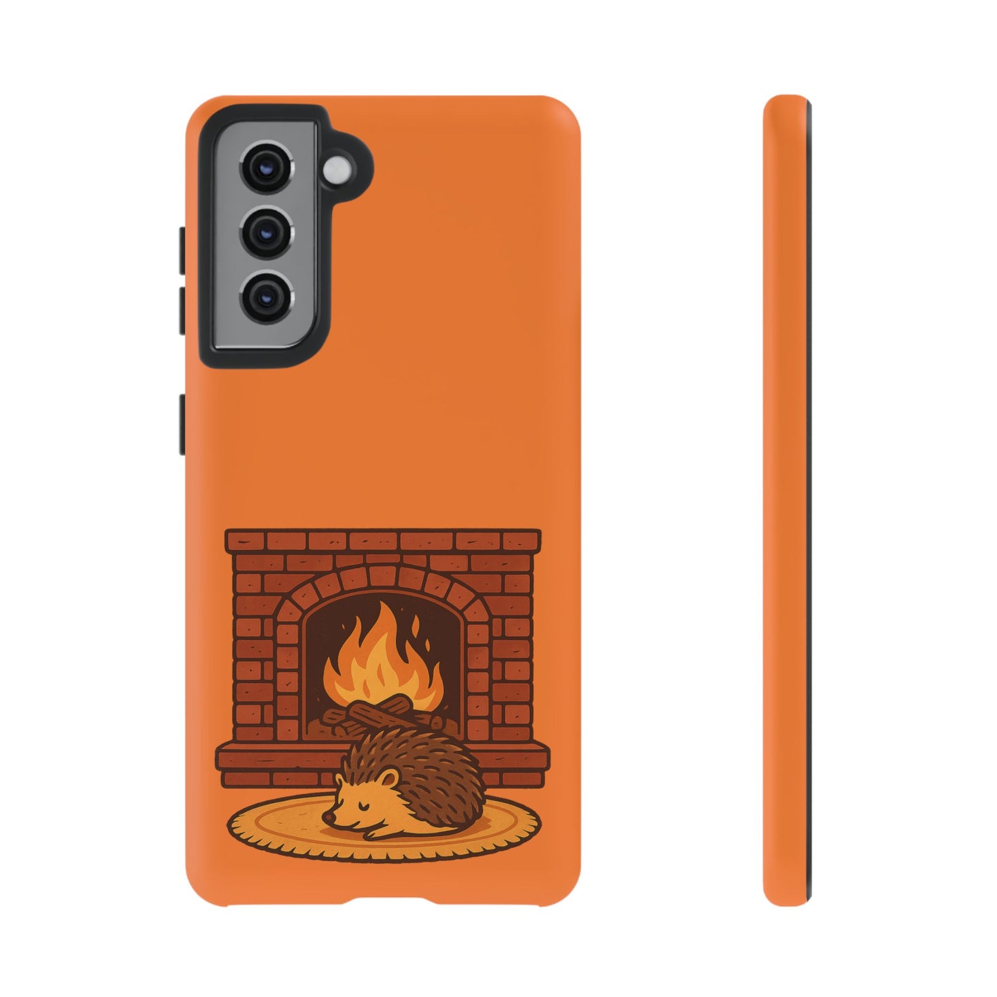 Fireside Spines Cozy Autumn Hedgehog Phone Case