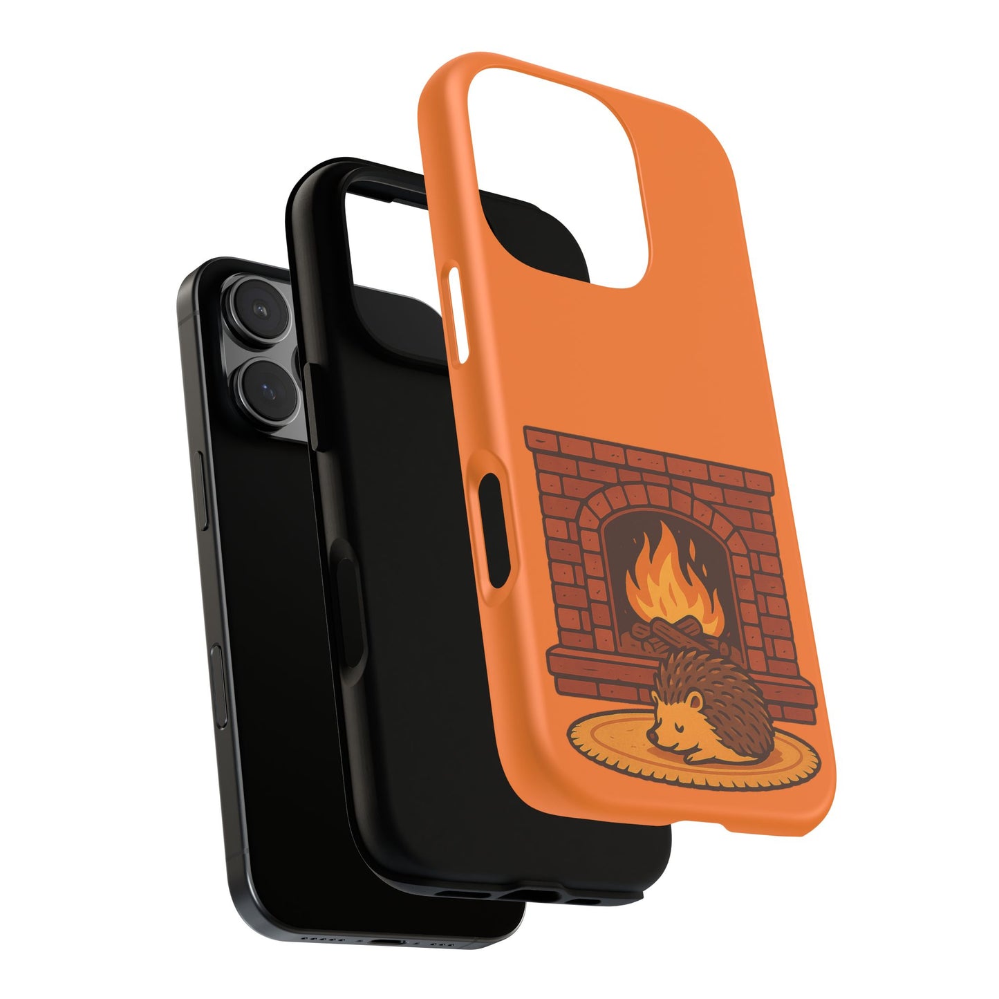 Fireside Spines Cozy Autumn Hedgehog Phone Case