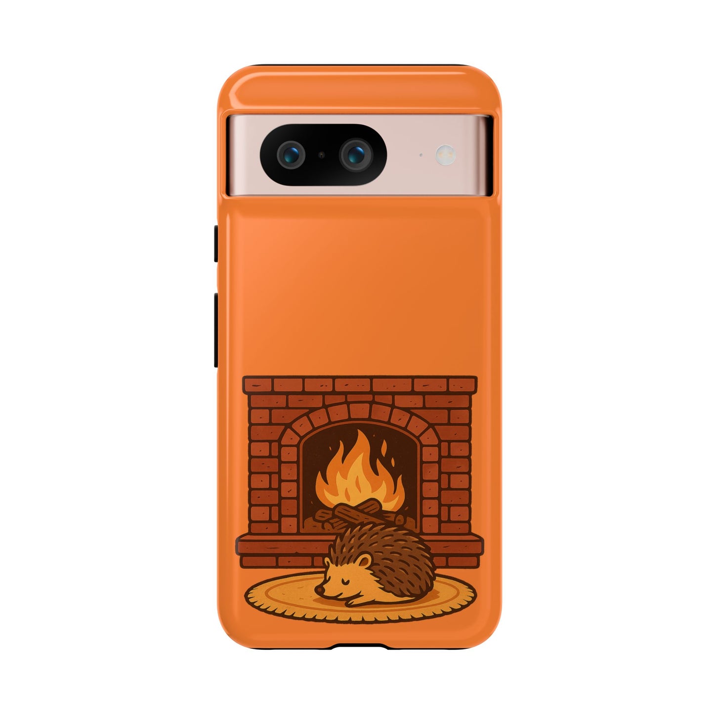 Fireside Spines Cozy Autumn Hedgehog Phone Case