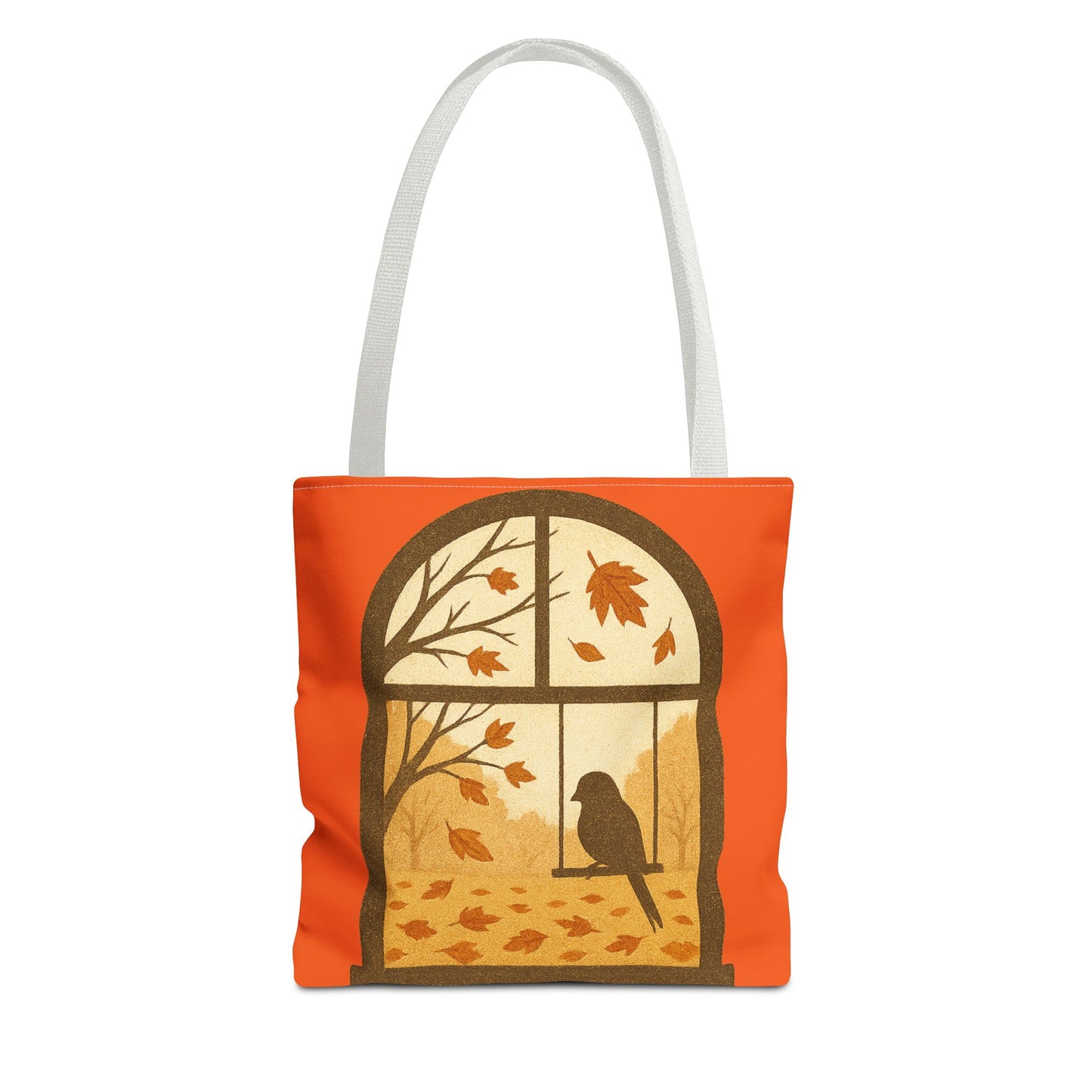 Bird In The Window Autumn Themed Tote Bag