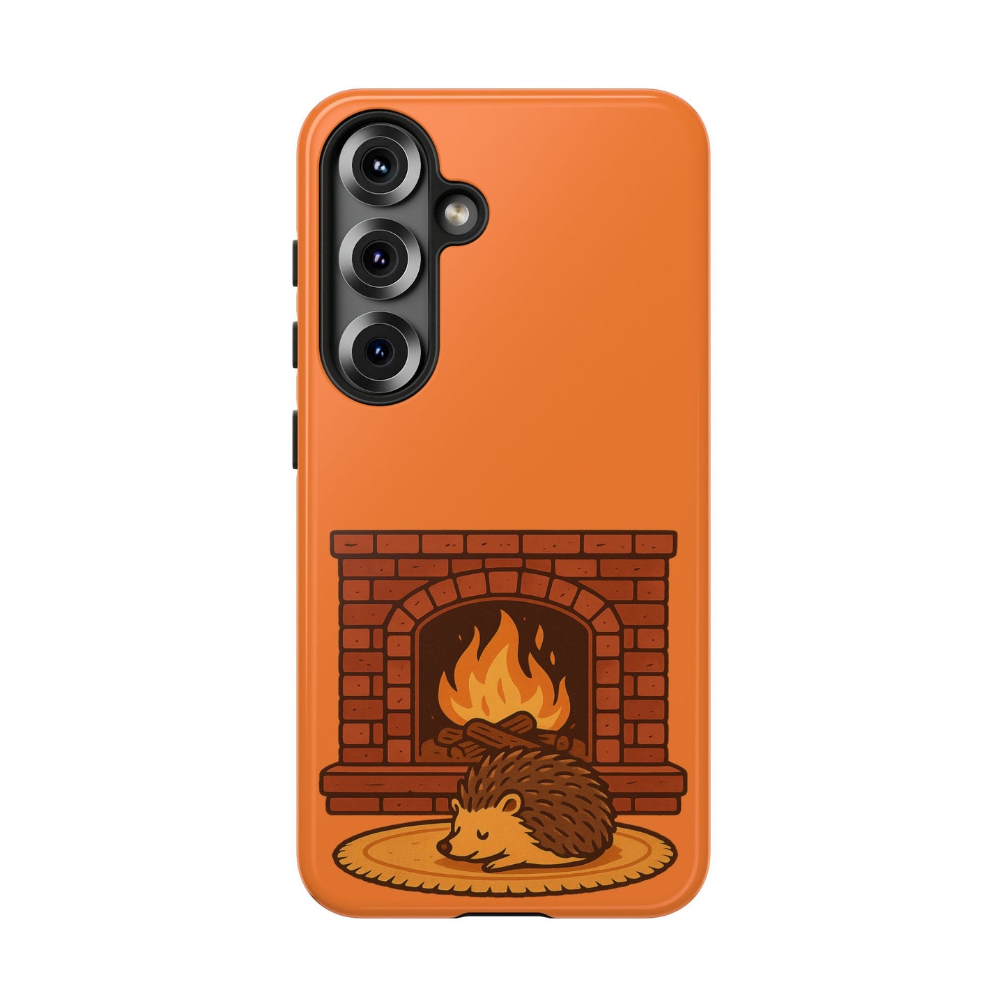Fireside Spines Cozy Autumn Hedgehog Phone Case