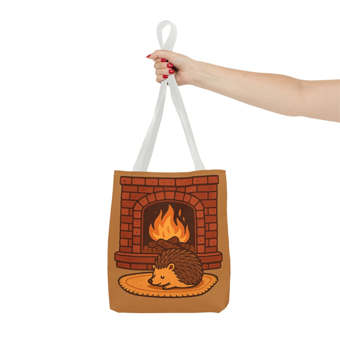 Fireside Spines Cozy Autumn Tote Bag