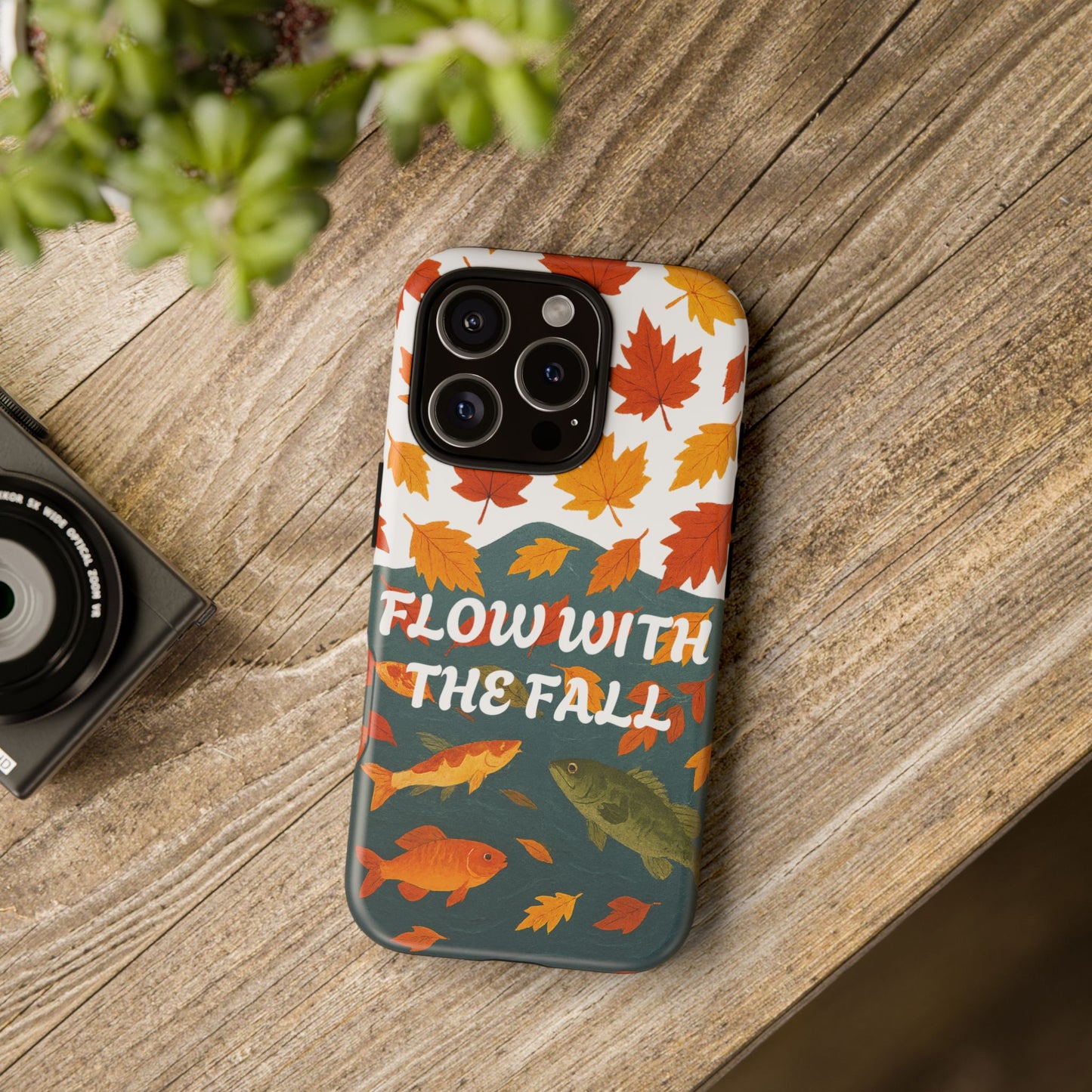 Flow With The Fall Fish Phone Case