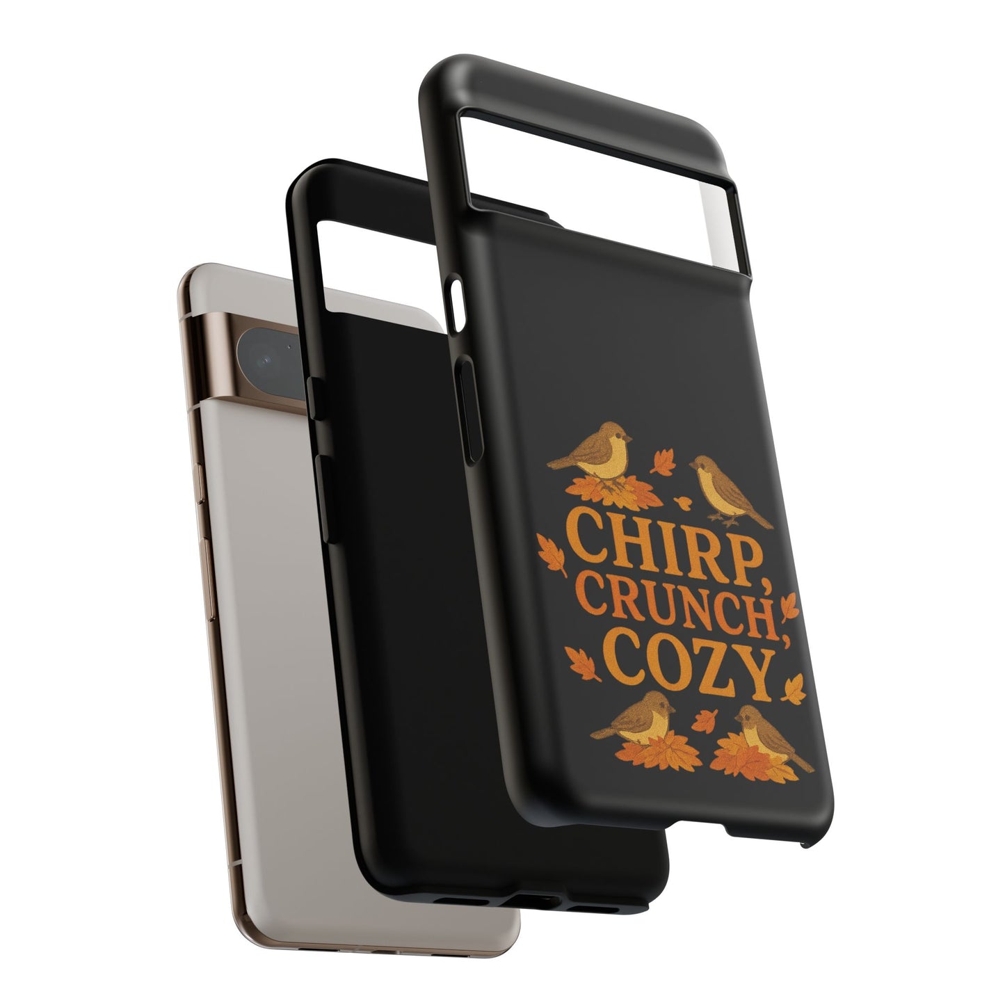 Chirp Crunch Cozy Autumn Themed Phone Case