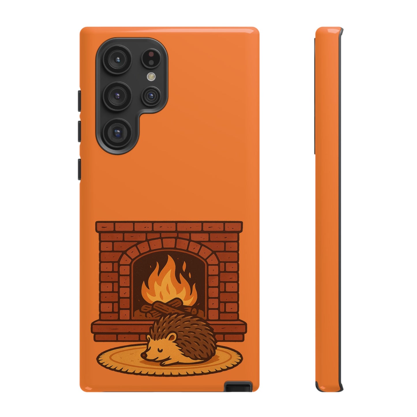 Fireside Spines Cozy Autumn Hedgehog Phone Case