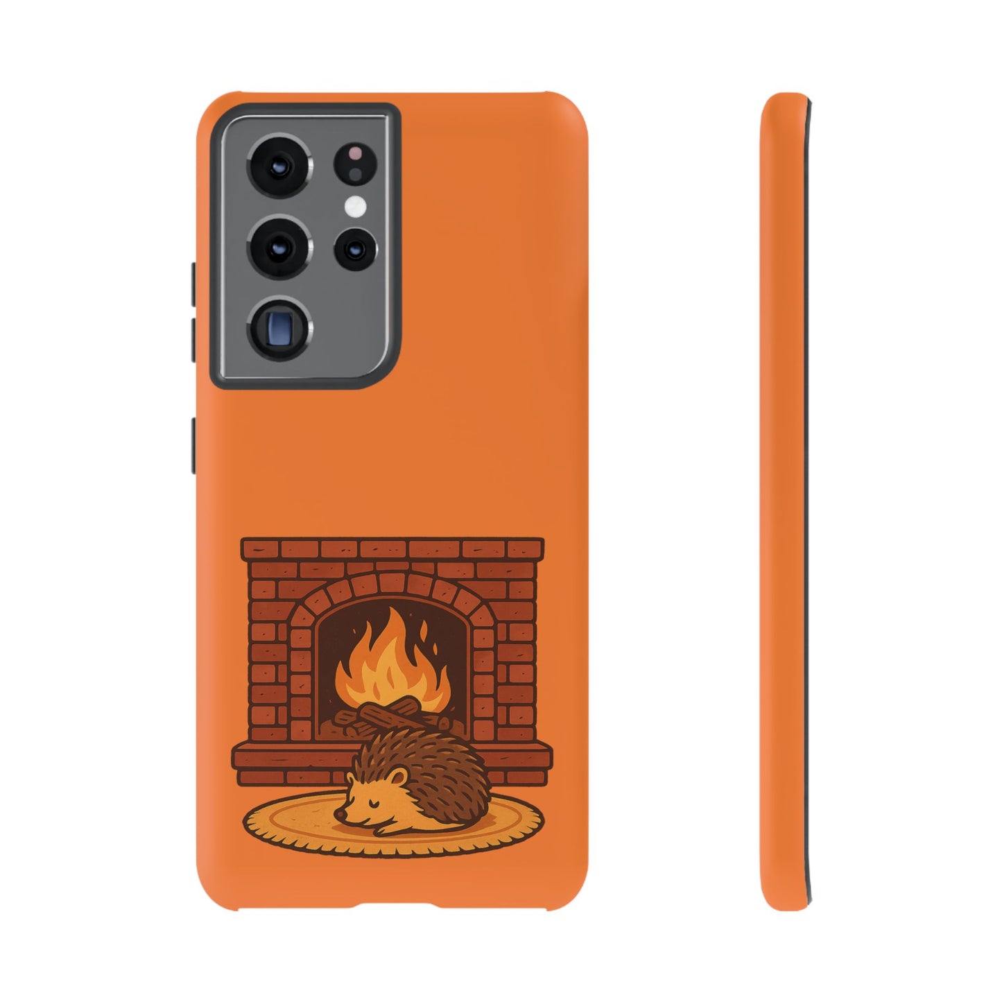Fireside Spines Cozy Autumn Hedgehog Phone Case