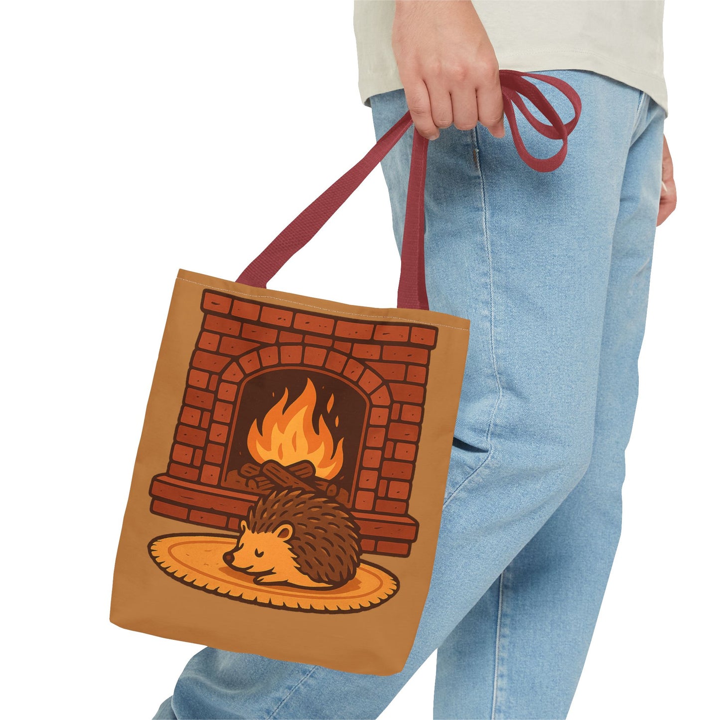 Fireside Spines Cozy Autumn Tote Bag