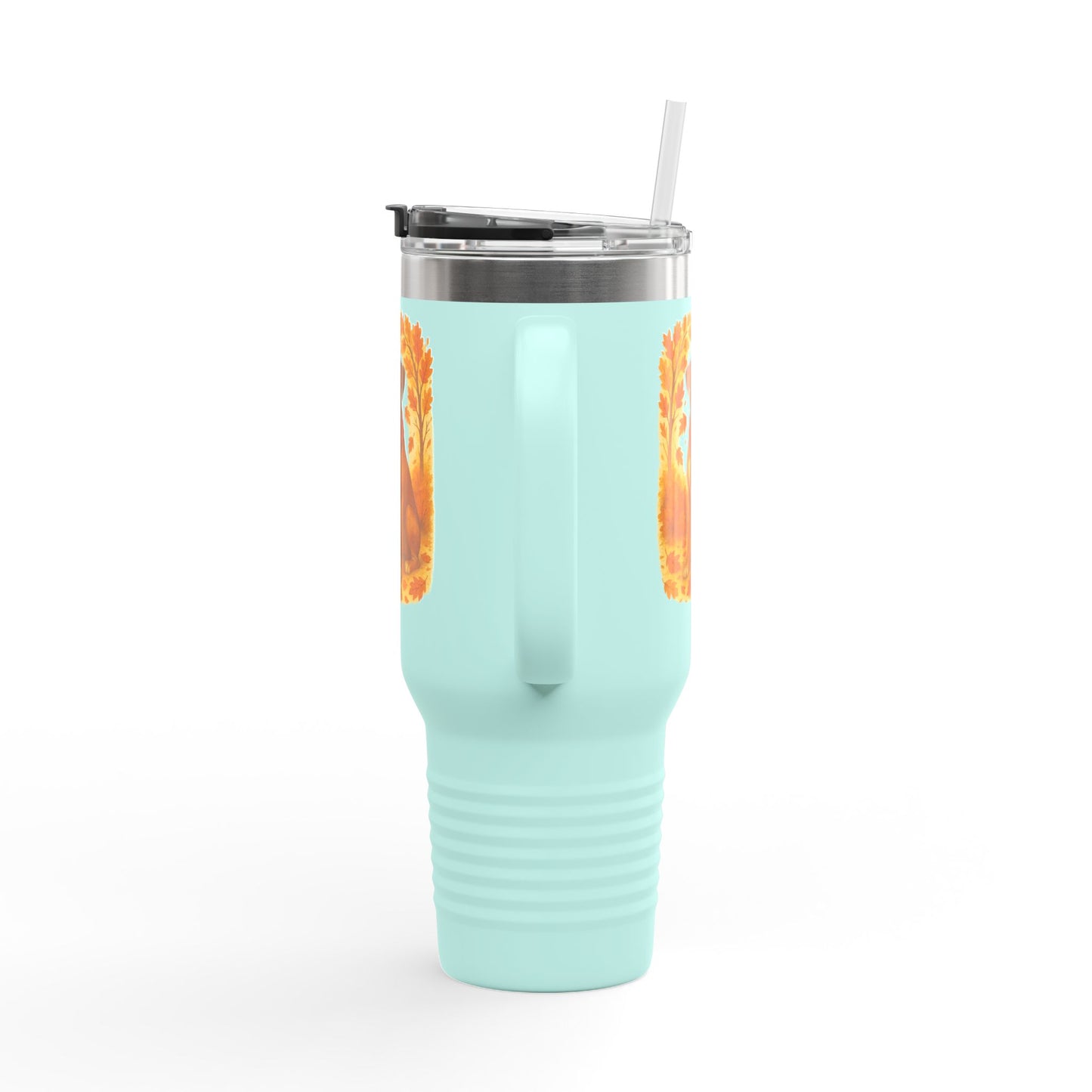 Boxer Autumn Themed Travel Mug