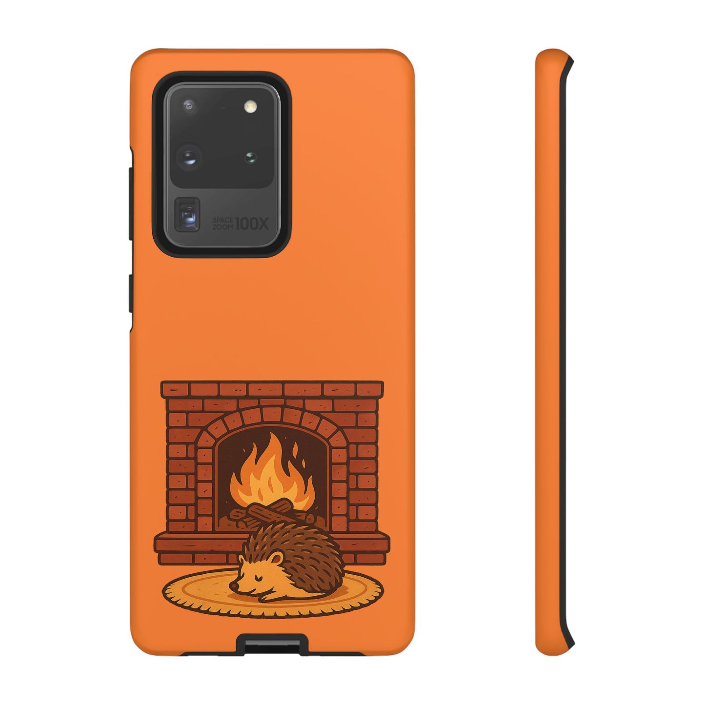 Fireside Spines Cozy Autumn Hedgehog Phone Case