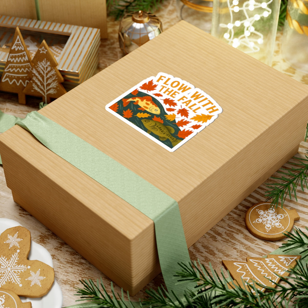 Flow With The Fall Kiss-Cut Sticker