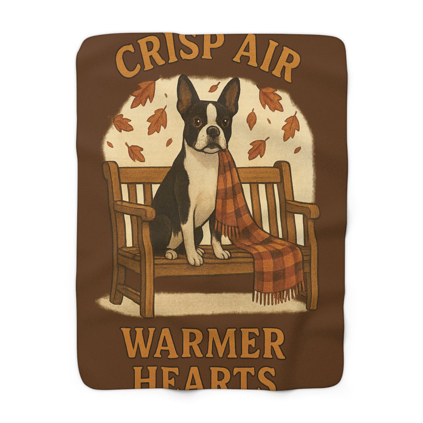 Crisp Air Warmer Hearts Sherpa Fleece Blanket