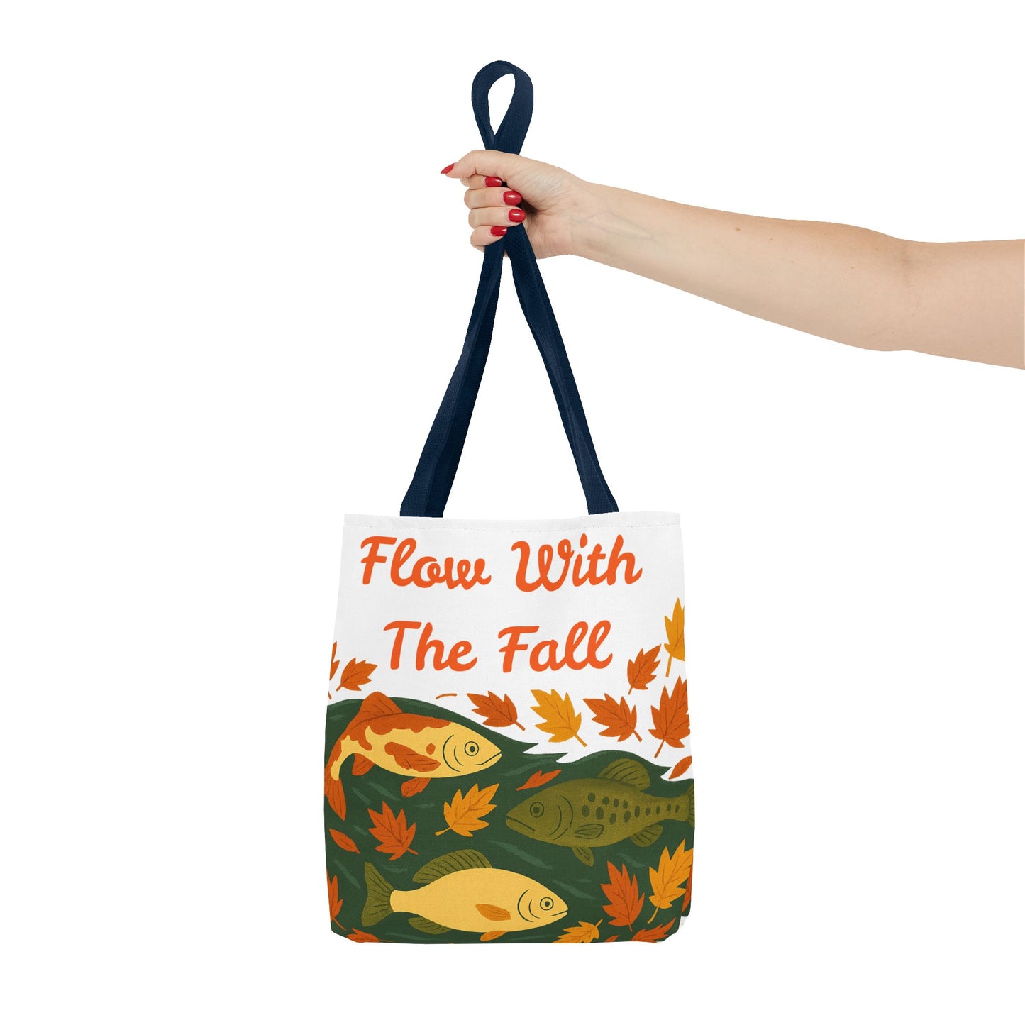 Flow With The Fall Print Tote Bag