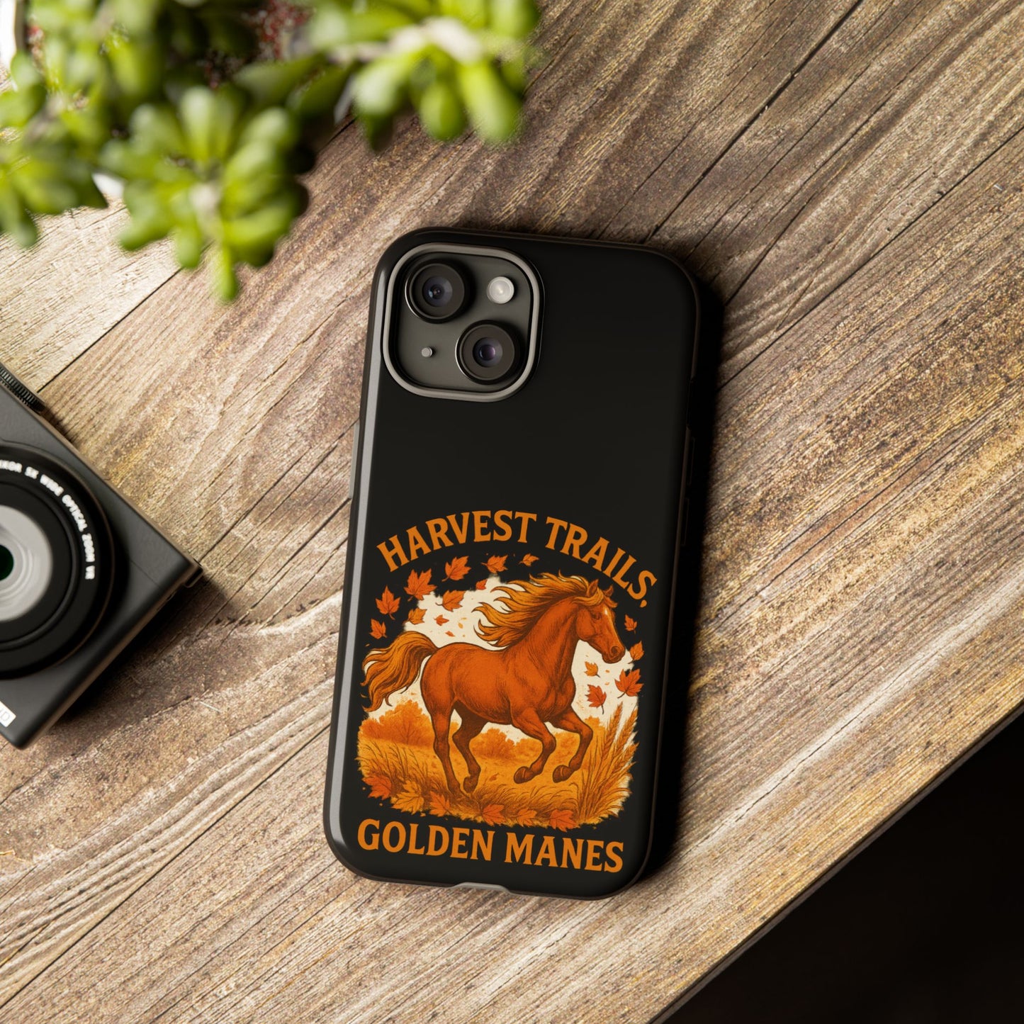 Harvest Trails Golden Manes Autumn Themed Phone Case