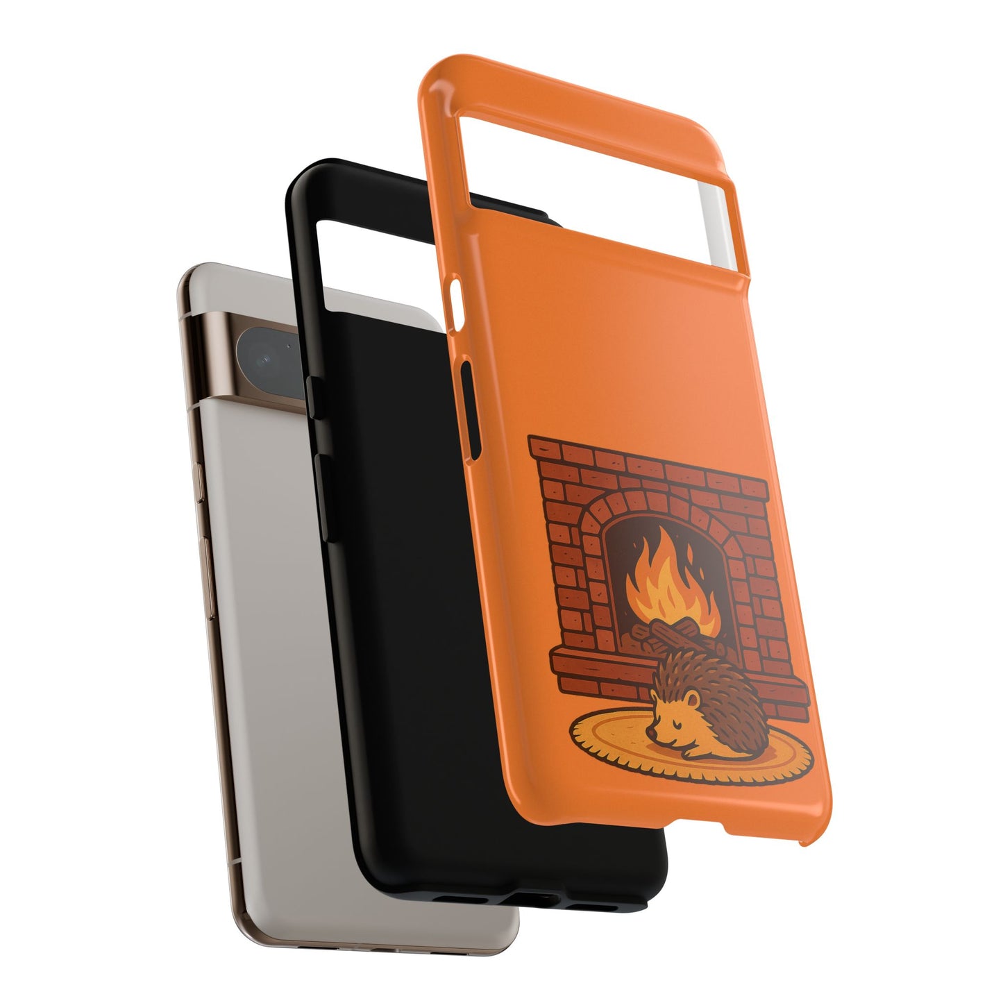 Fireside Spines Cozy Autumn Hedgehog Phone Case