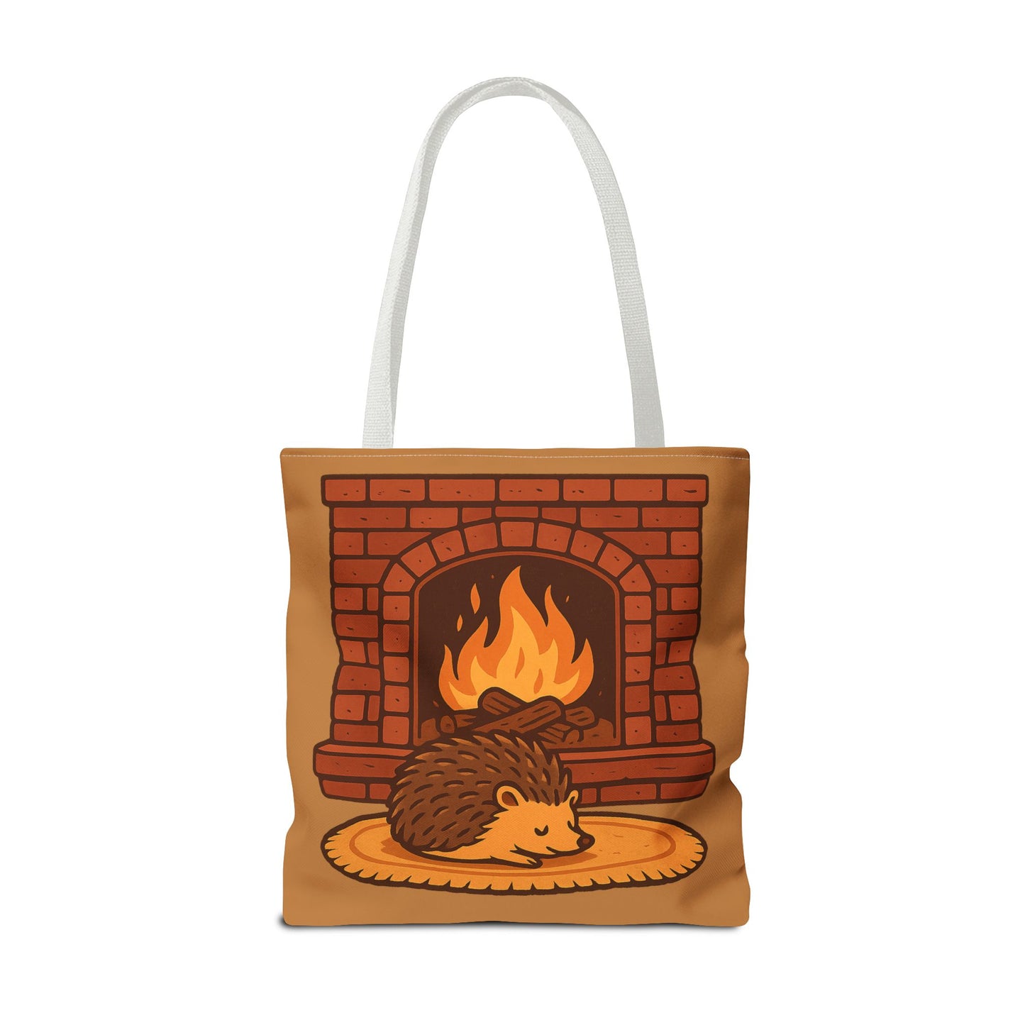 Fireside Spines Cozy Autumn Tote Bag