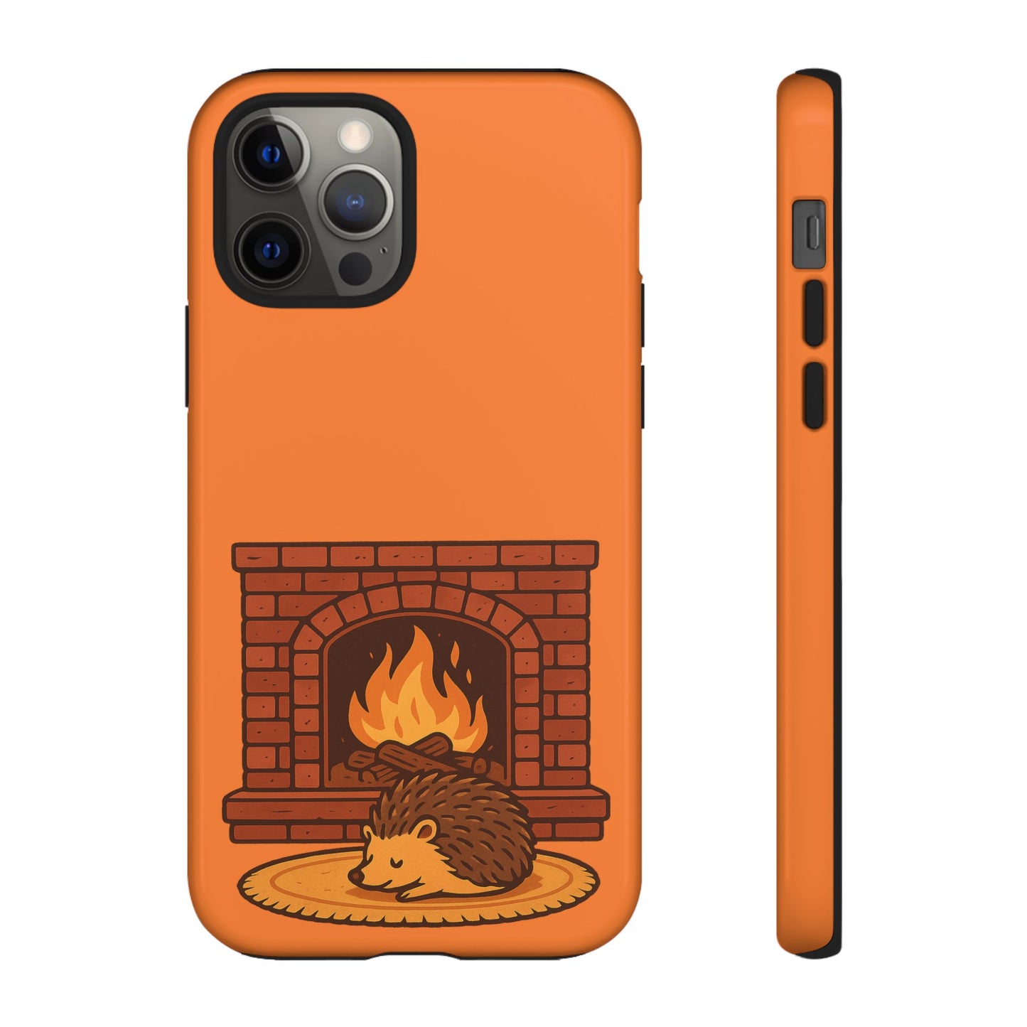 Fireside Spines Cozy Autumn Hedgehog Phone Case