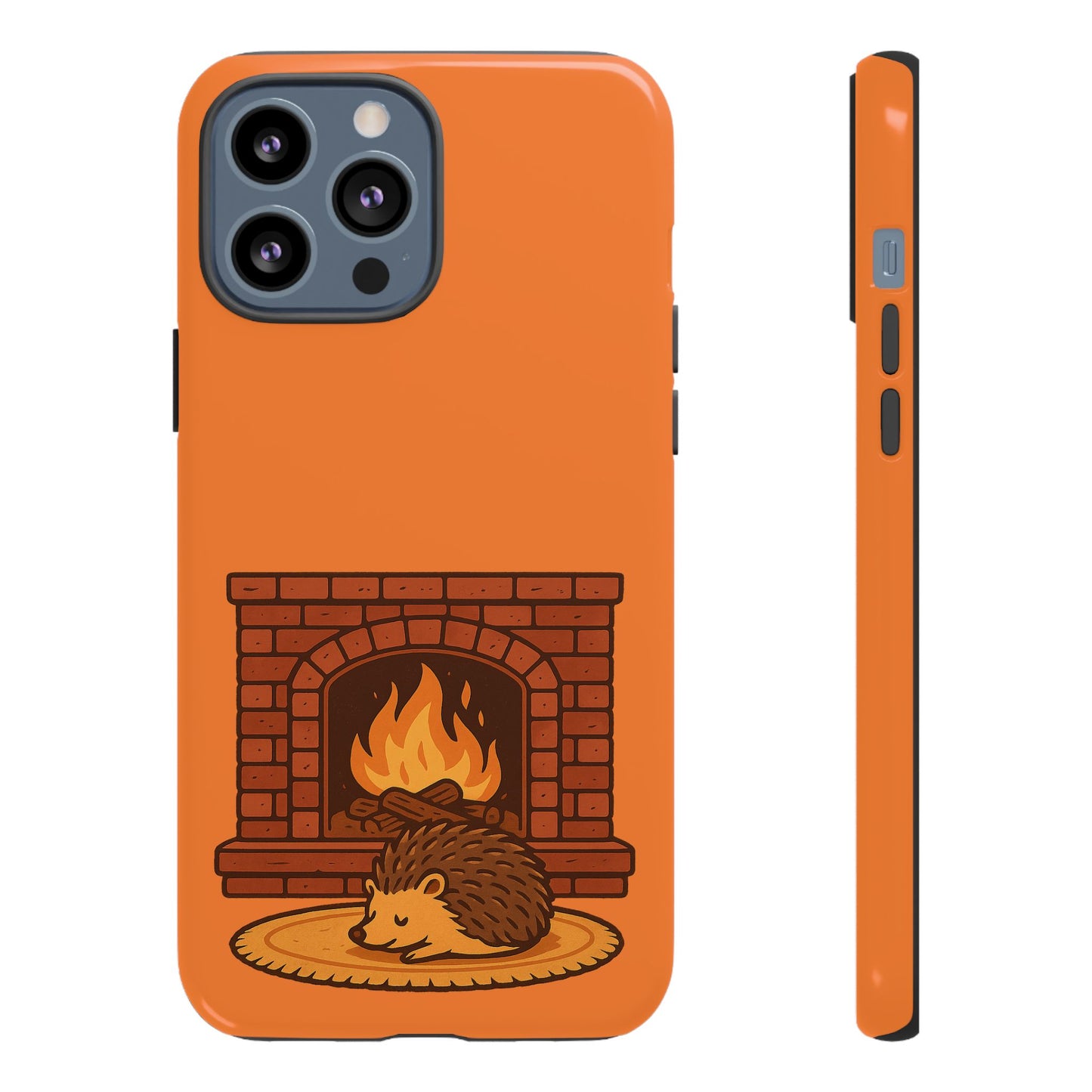 Fireside Spines Cozy Autumn Hedgehog Phone Case
