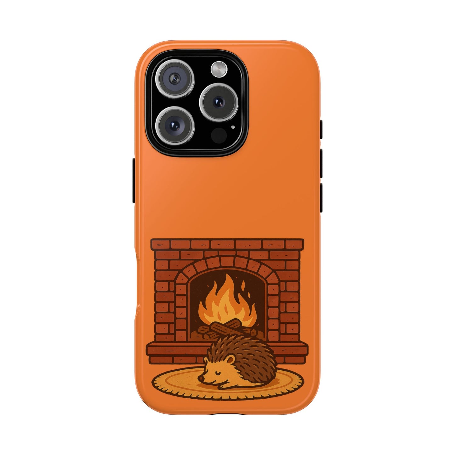 Fireside Spines Cozy Autumn Hedgehog Phone Case